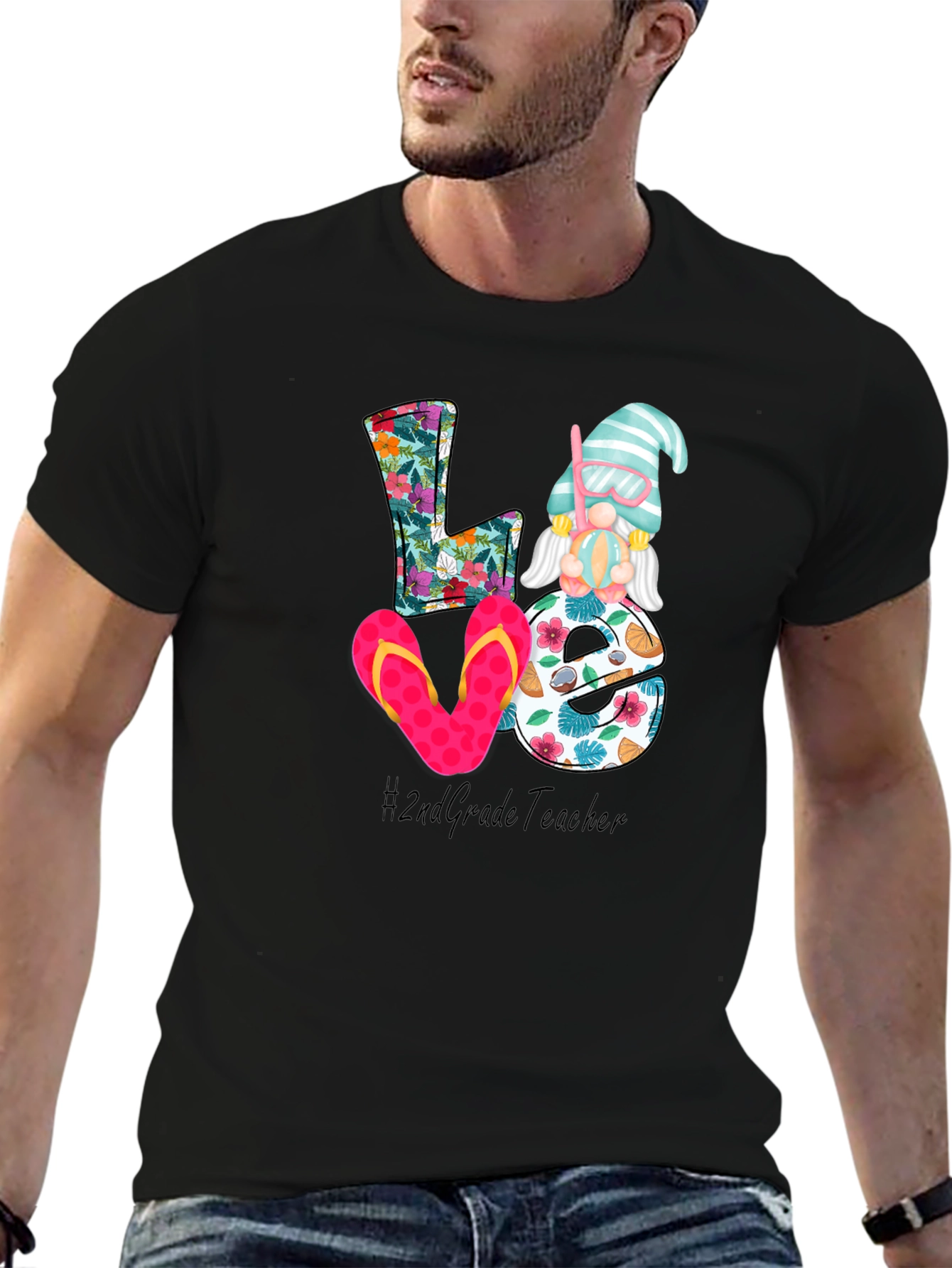 Love 2nd Grade Teacher Summer T-Shirt