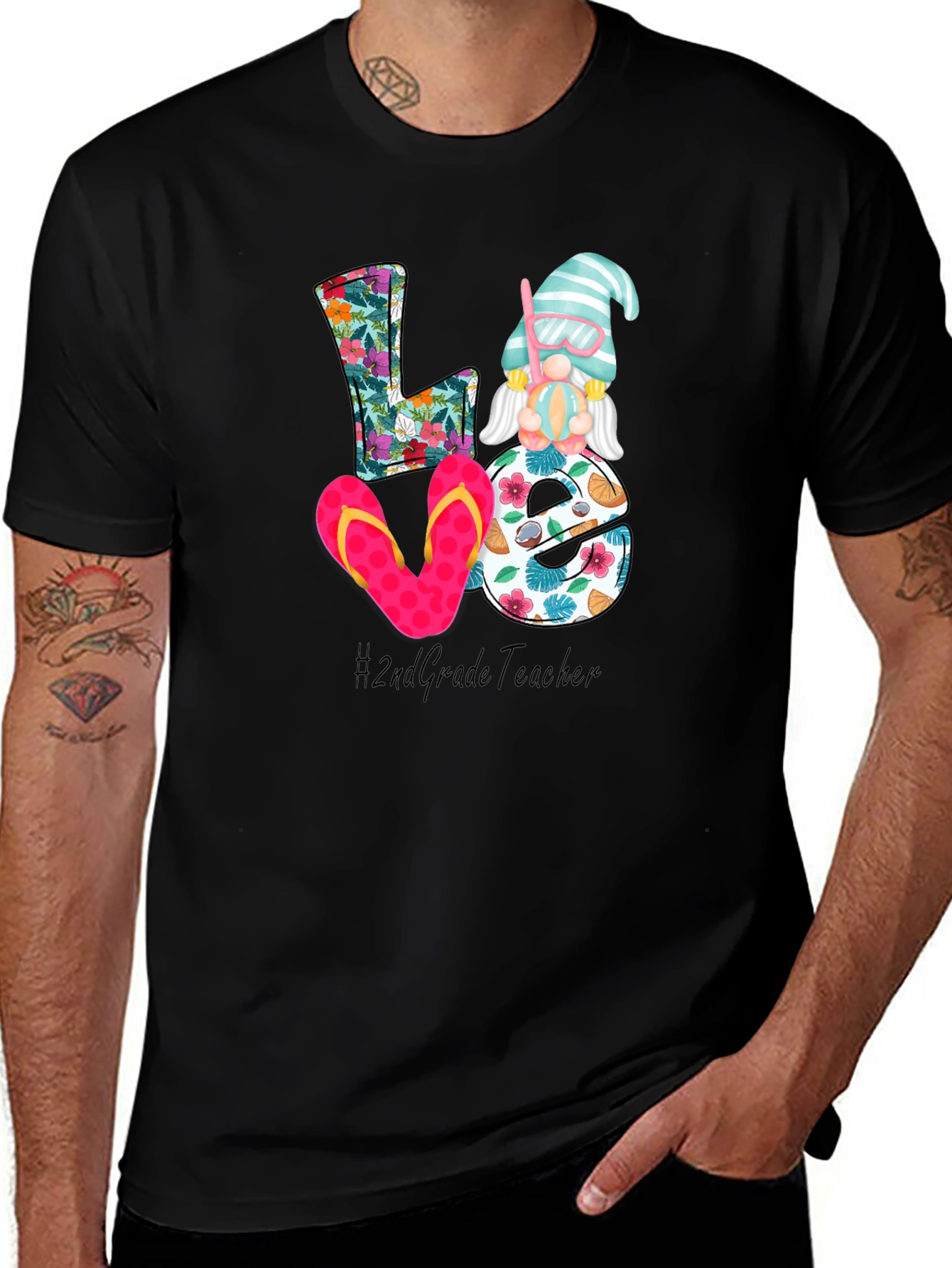 Love 2nd Grade Teacher Summer T-Shirt