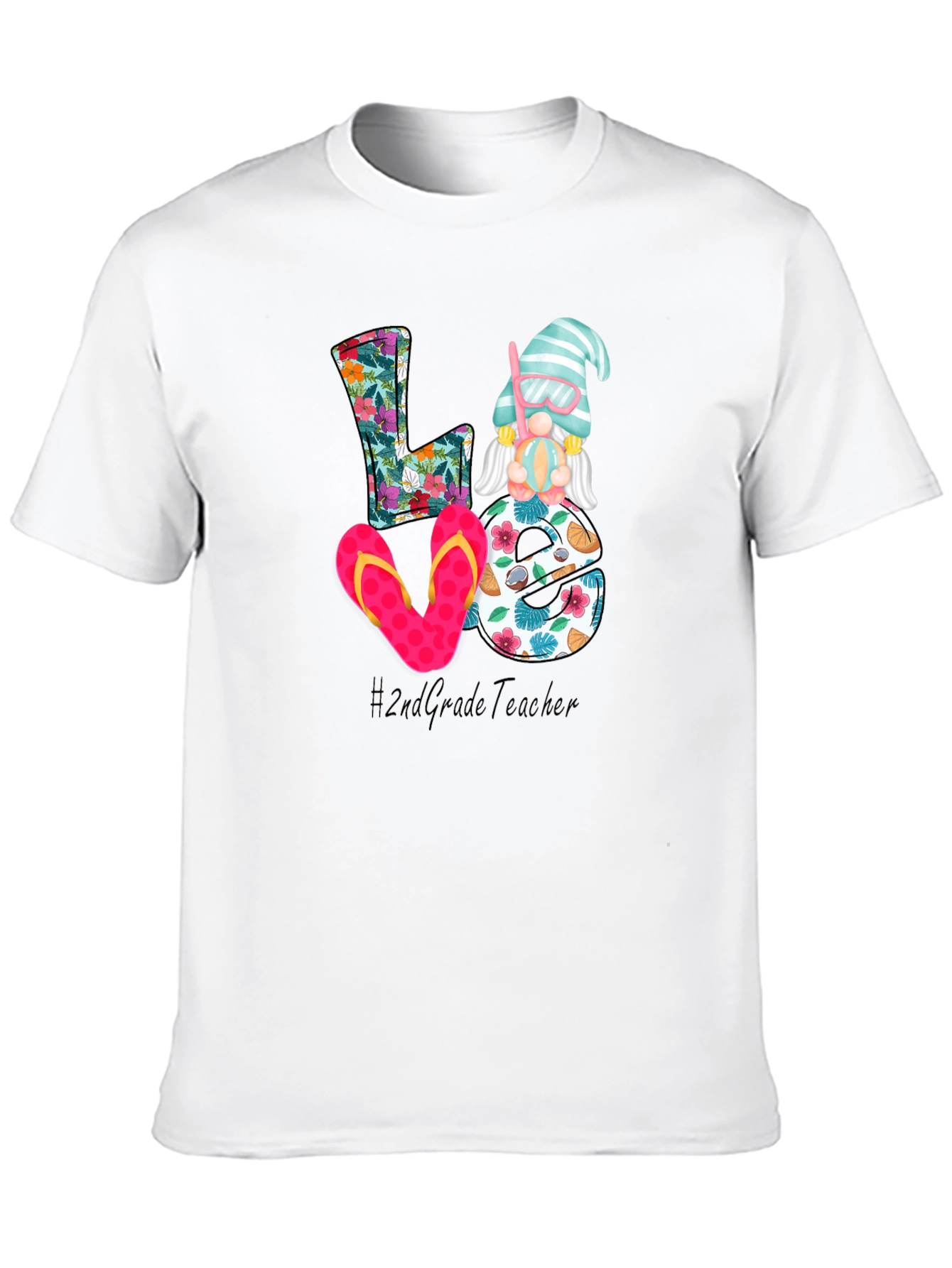 Love 2nd Grade Teacher Summer T-Shirt