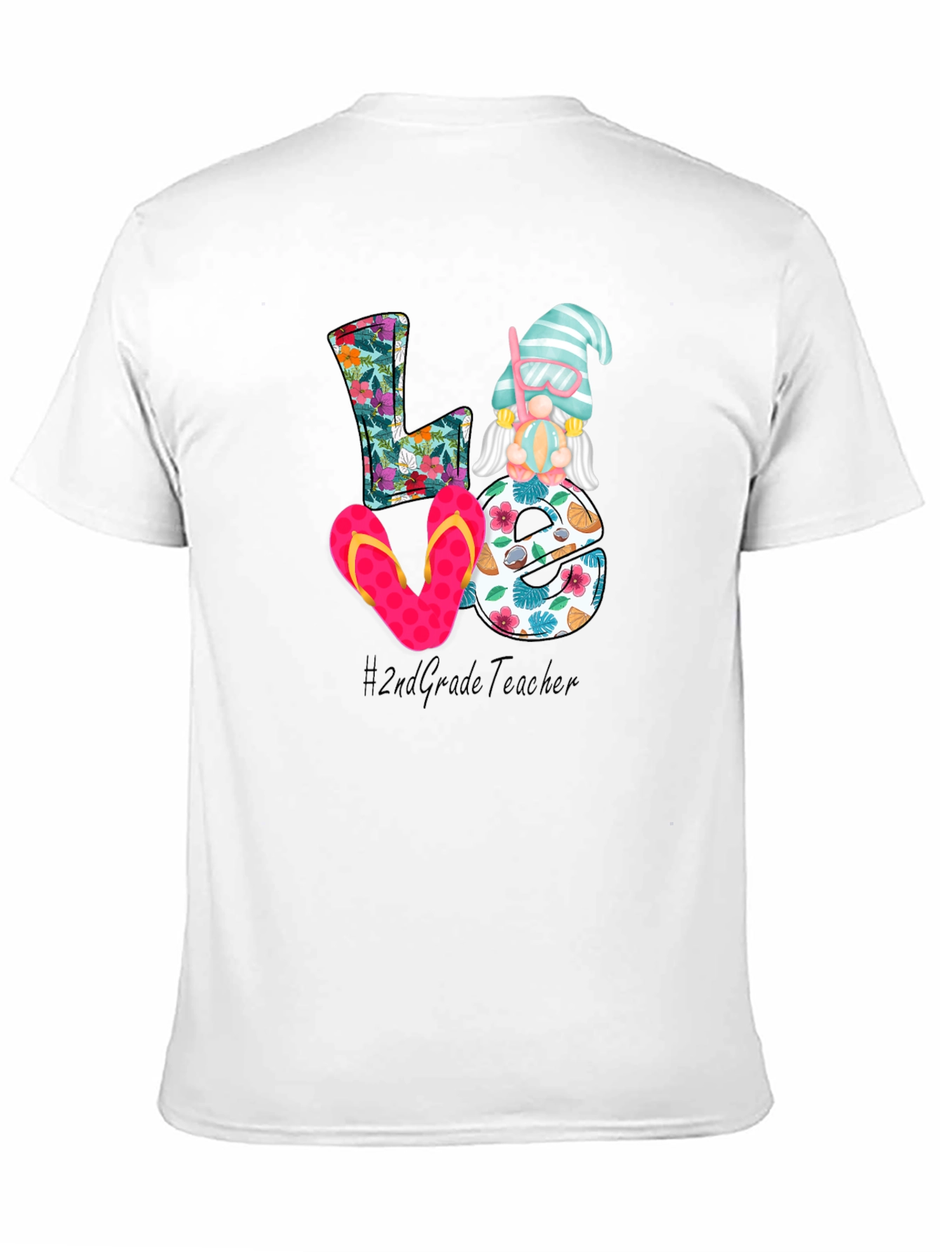 Love 2nd Grade Teacher Summer T-Shirt