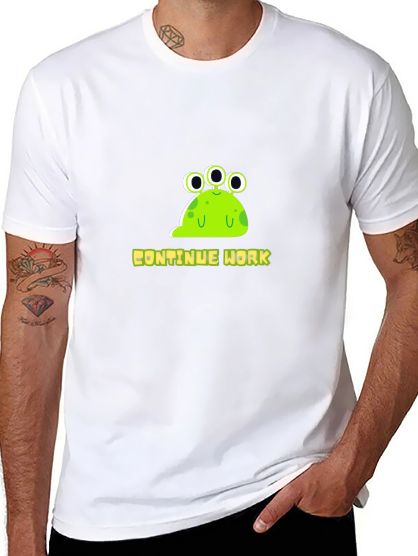 Continue Work Alien Graphic Tee
