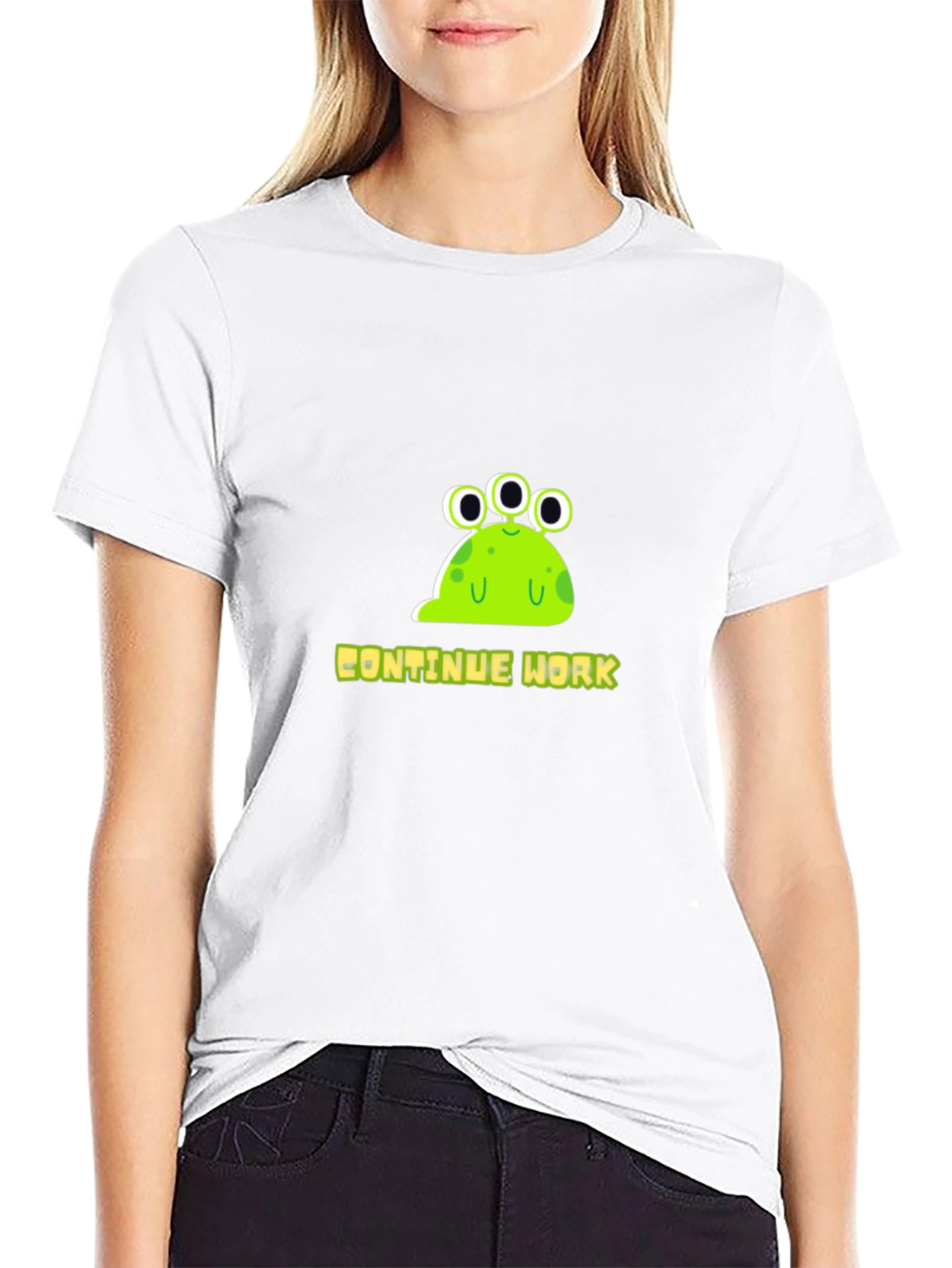 Continue Work Alien Graphic Tee