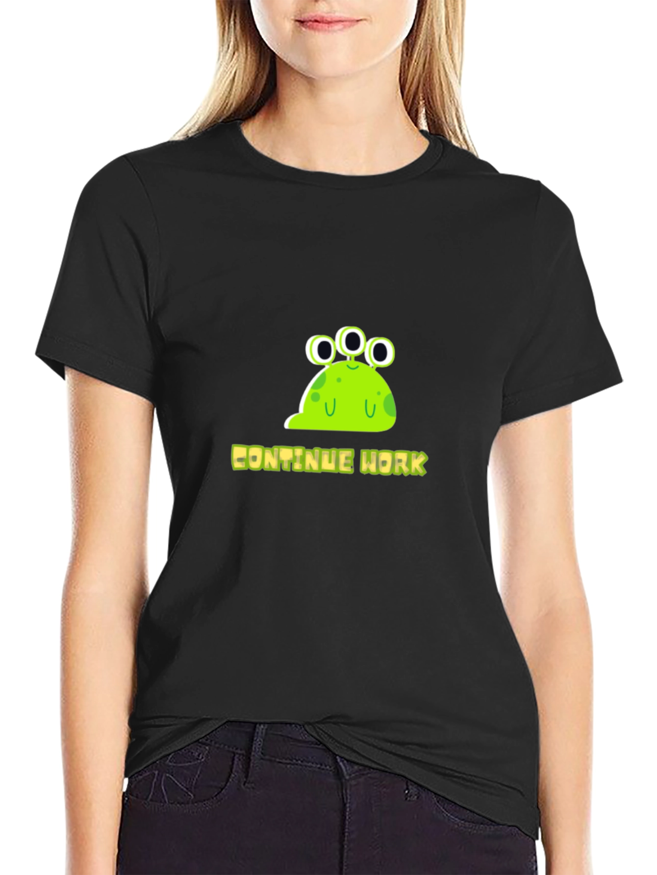 Continue Work Alien Graphic Tee