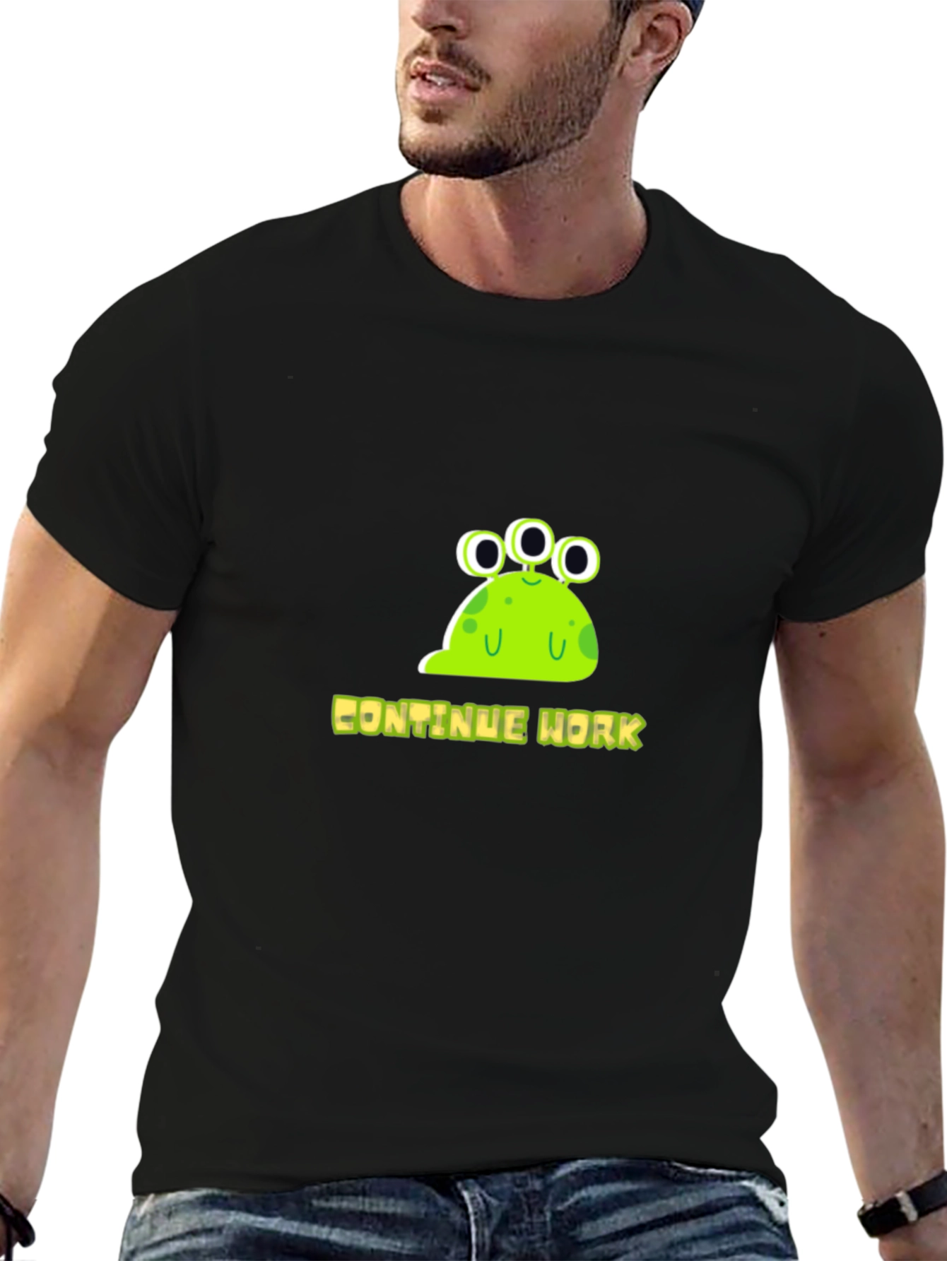 Continue Work Alien Graphic Tee