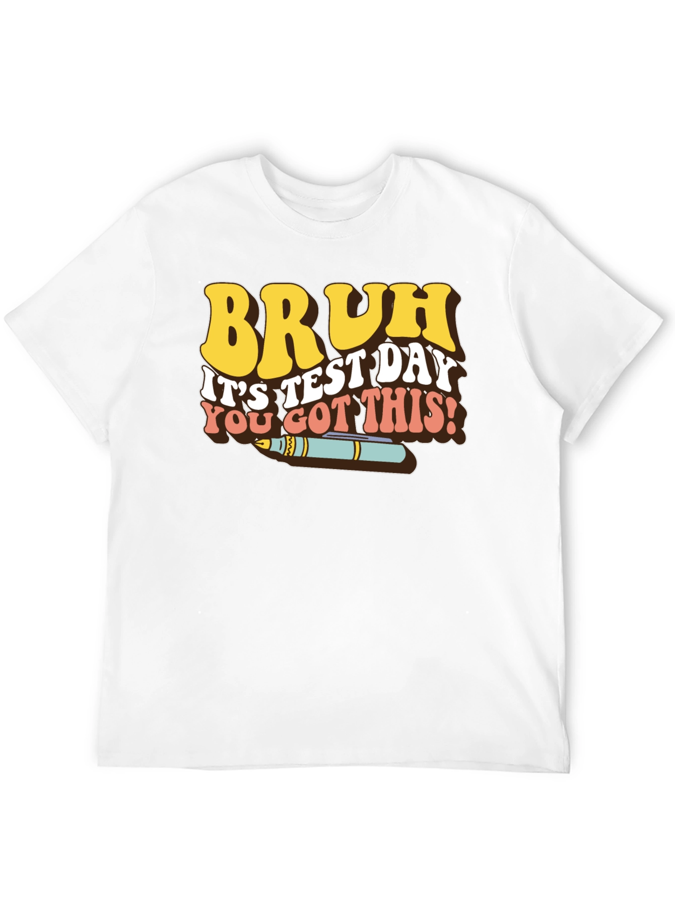 Bruh Test Day Retro Style T-Shirt