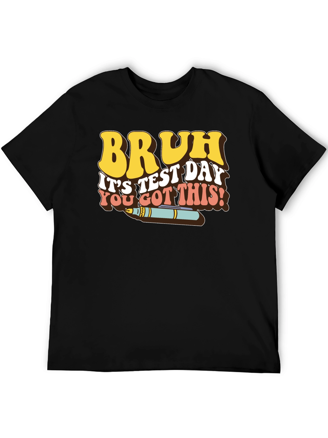 Bruh Test Day Retro Style T-Shirt