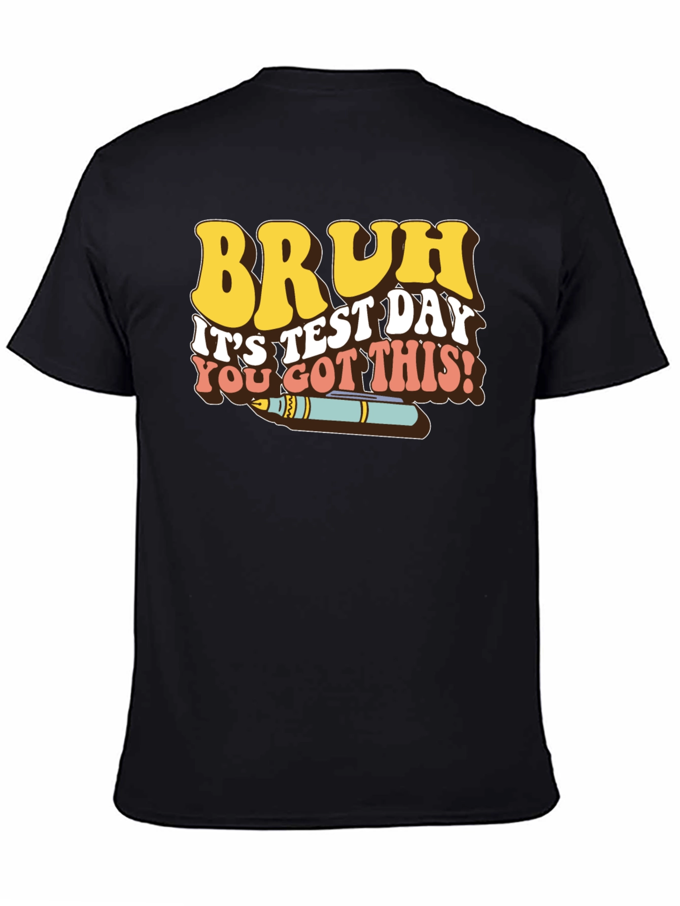 Bruh Test Day Retro Style T-Shirt