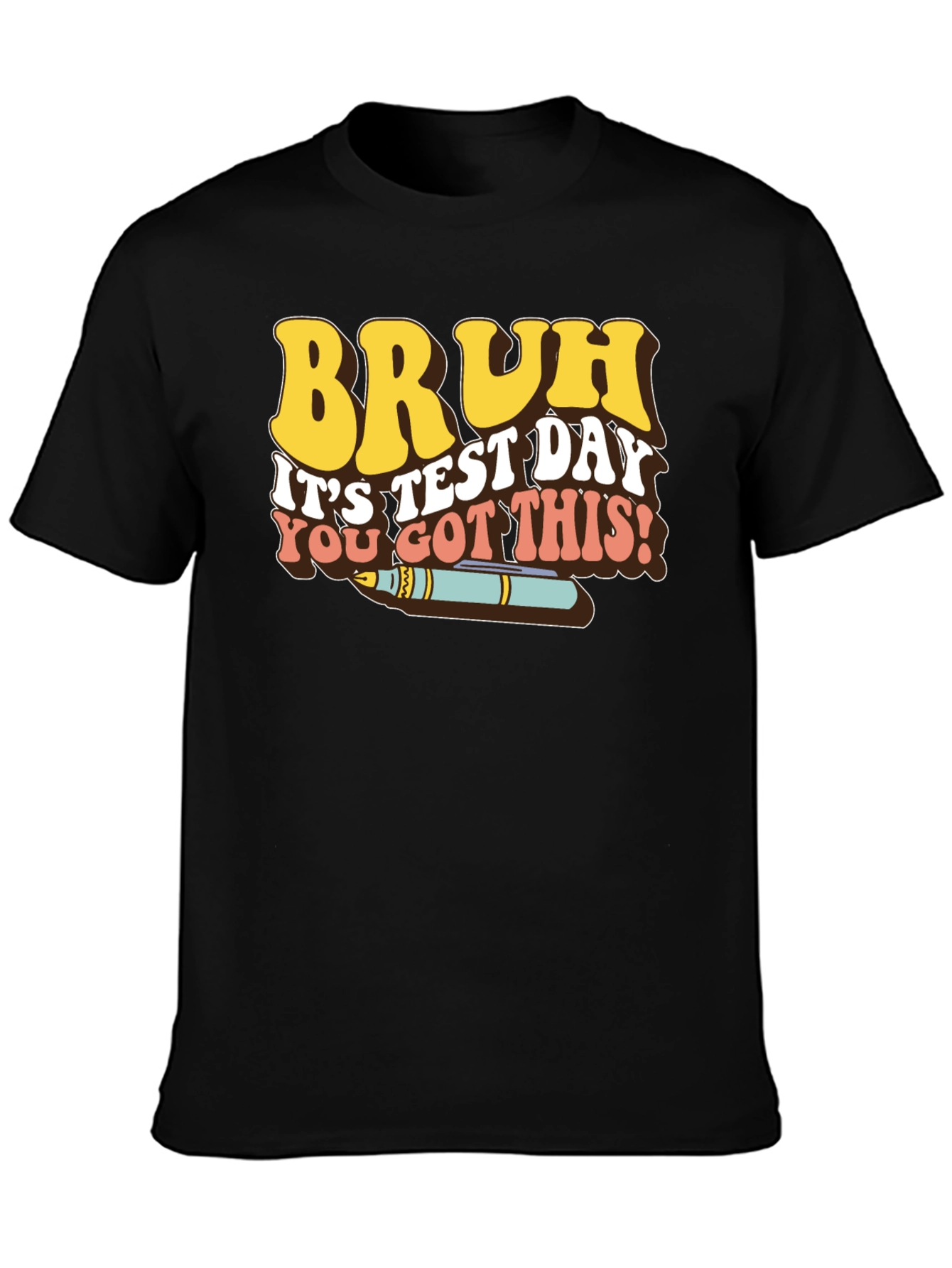 Bruh Test Day Retro Style T-Shirt