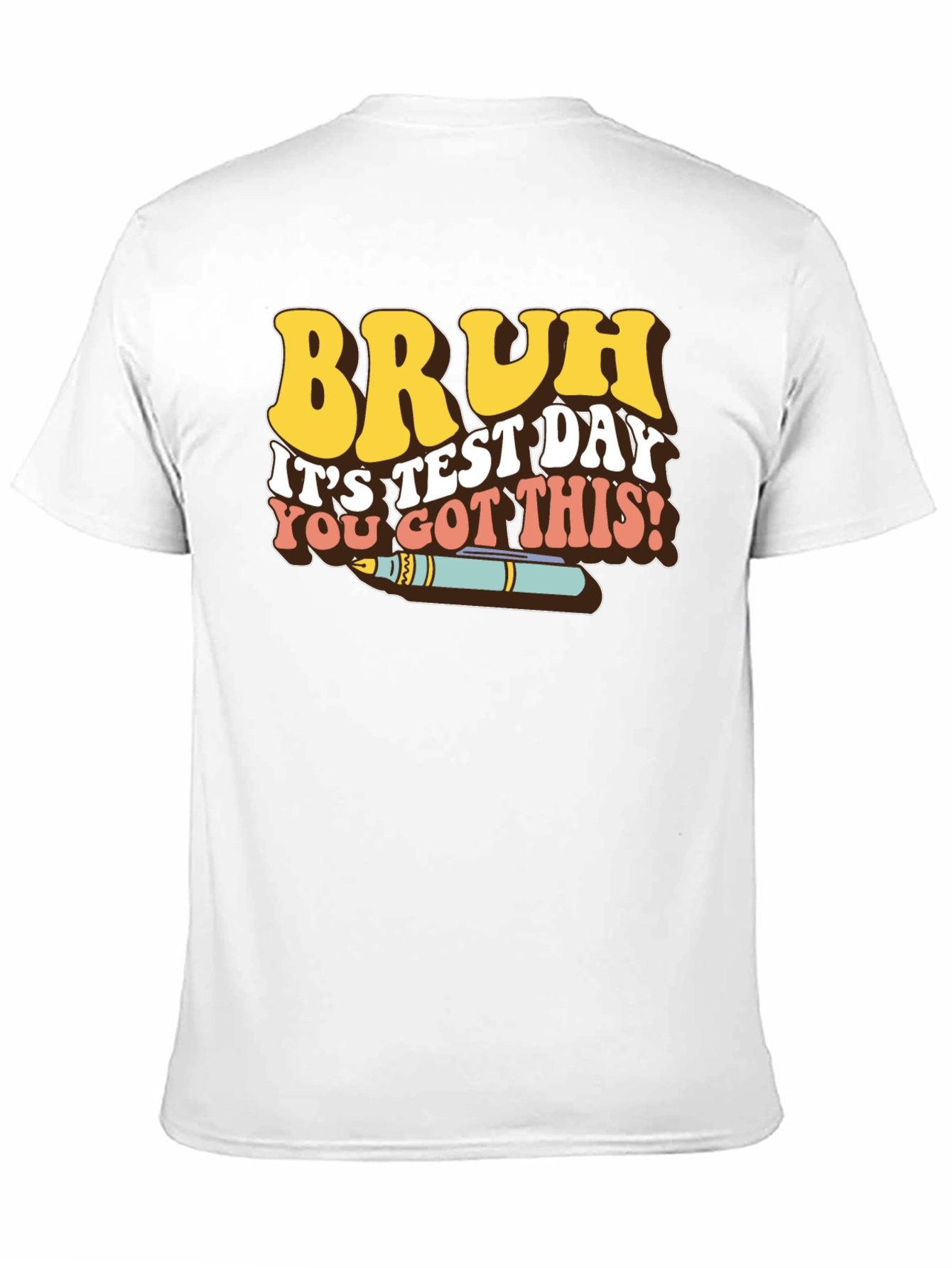 Bruh Test Day Retro Style T-Shirt