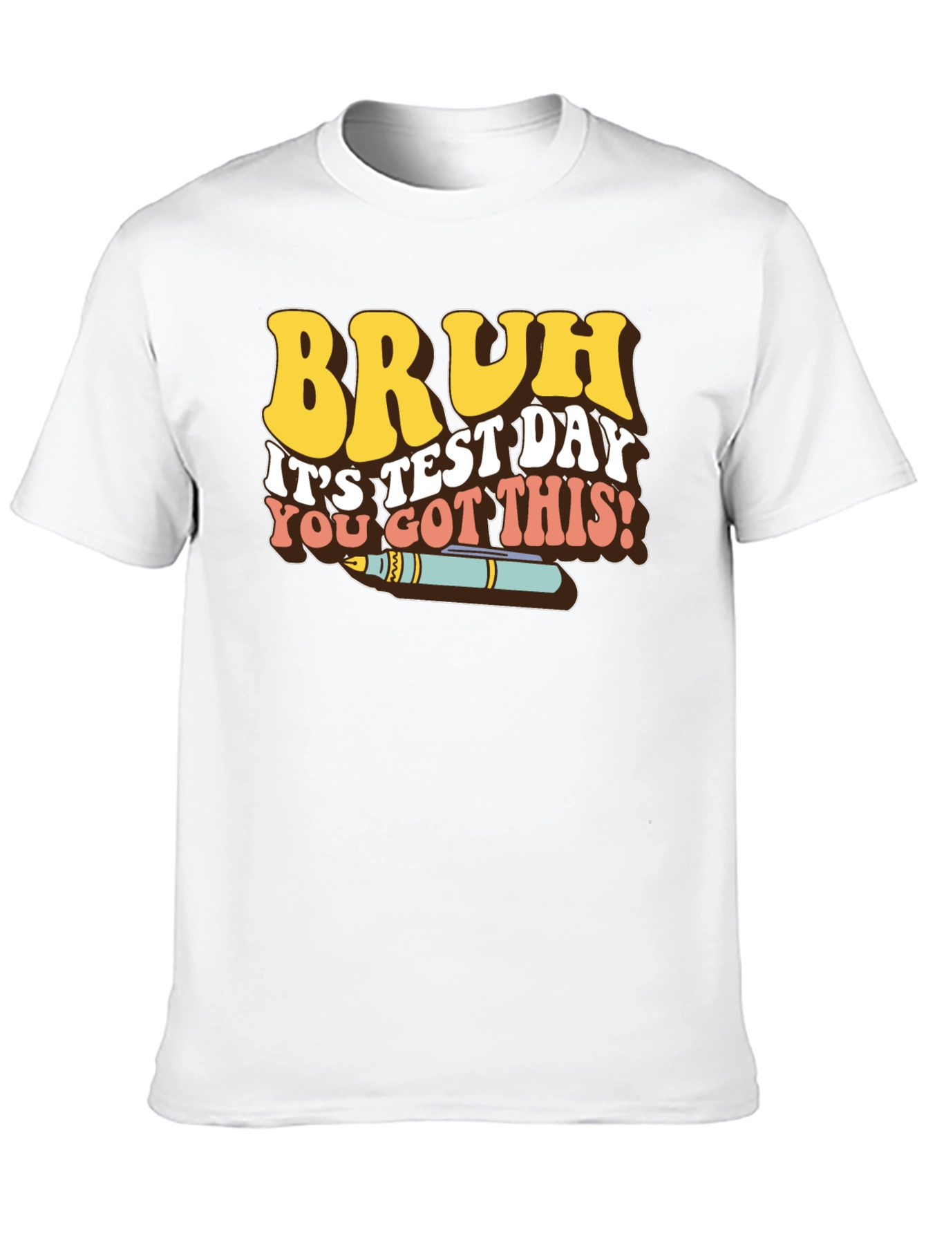Bruh Test Day Retro Style T-Shirt