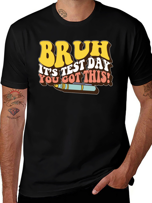 Bruh Test Day Retro Style T-Shirt