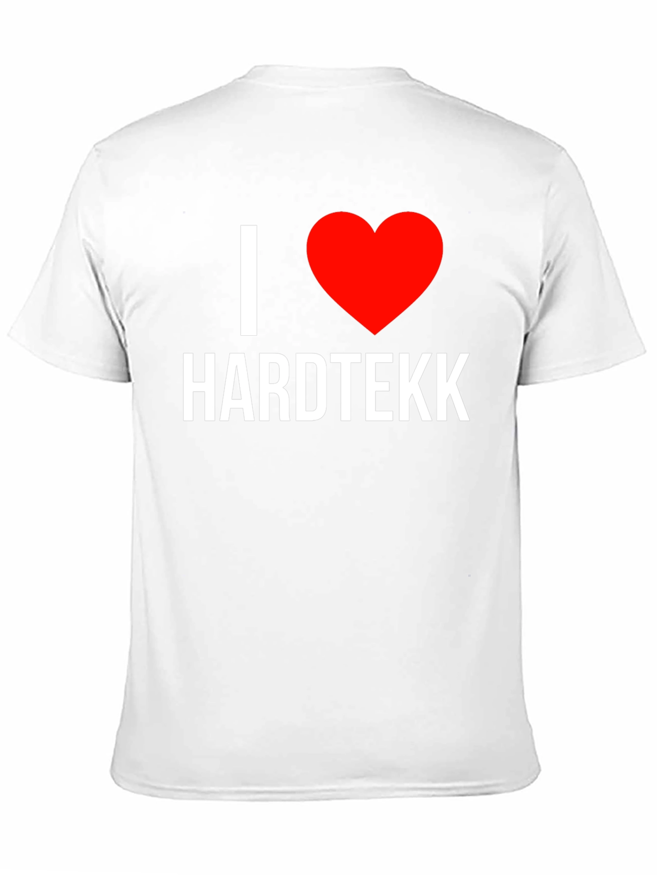 I Heart Hardtekk Black T-Shirt - Music Lover Tee
