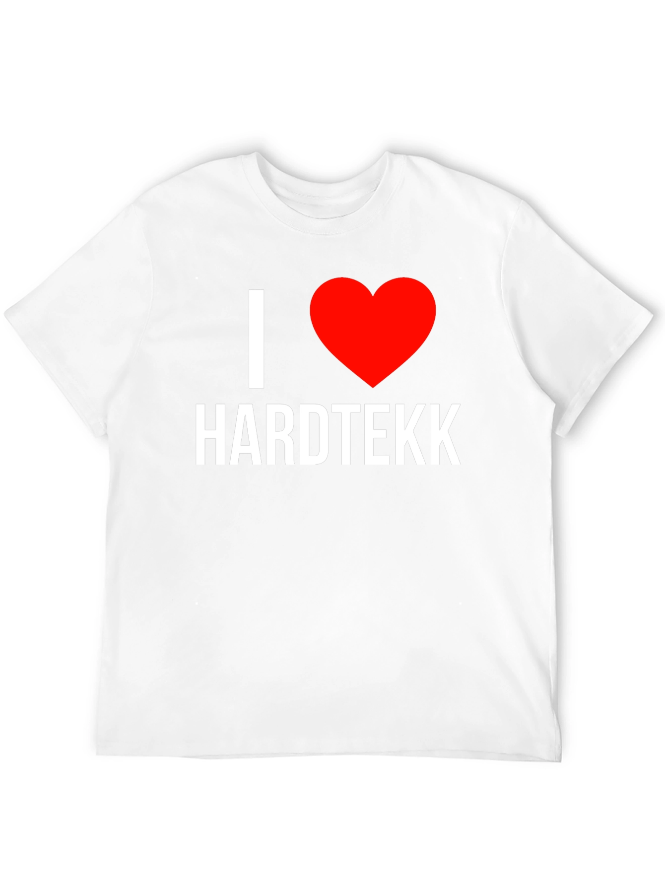 I Heart Hardtekk Black T-Shirt - Music Lover Tee
