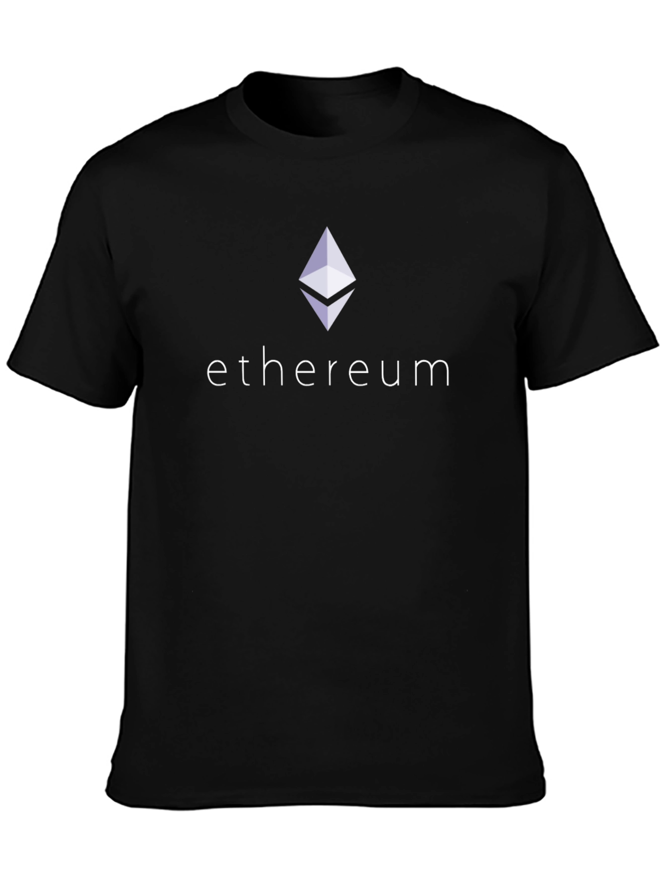 Ethereum Crypto Logo Black T-Shirt