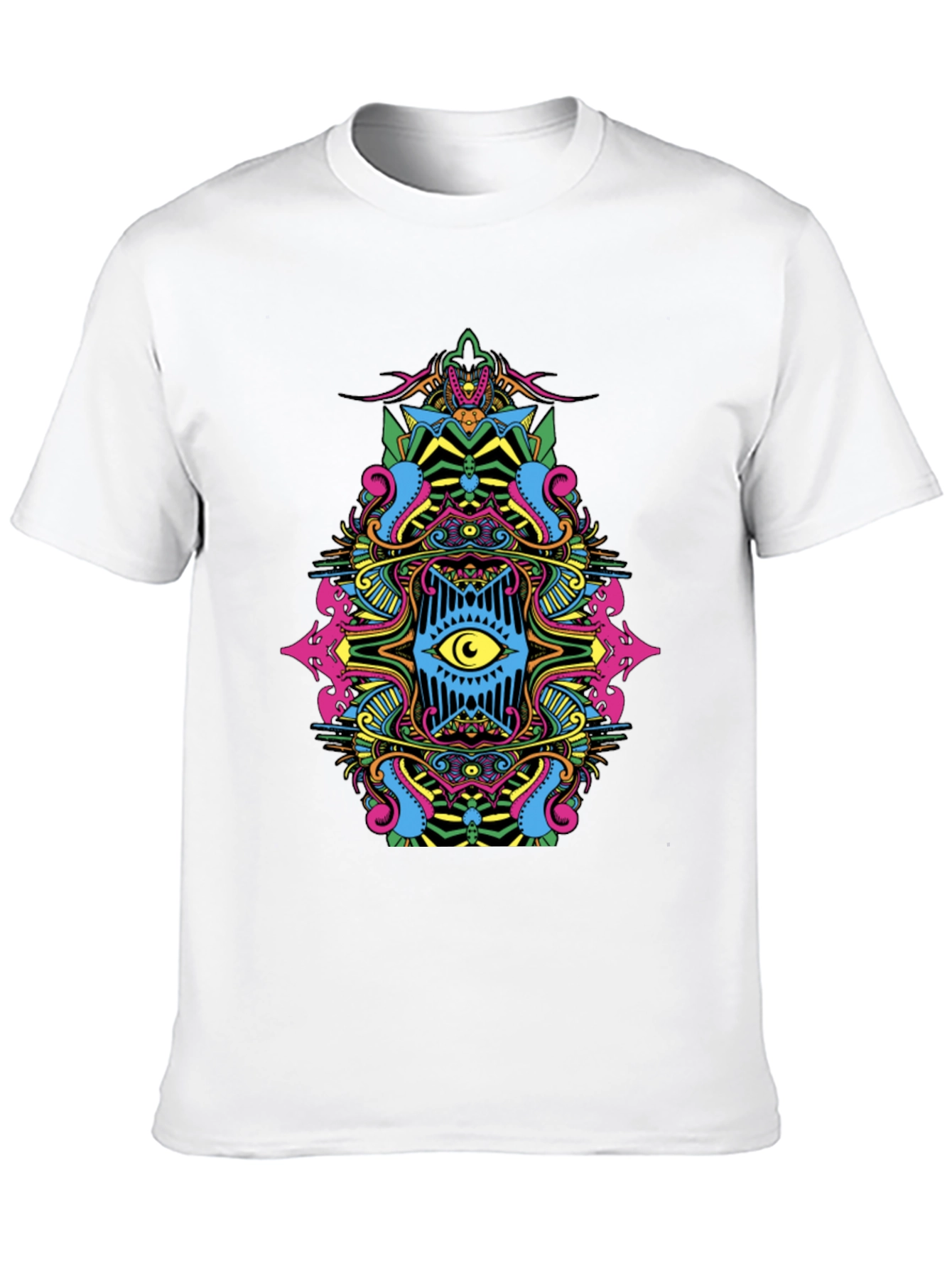 Psychedelic Eye Graphic Tee - Black