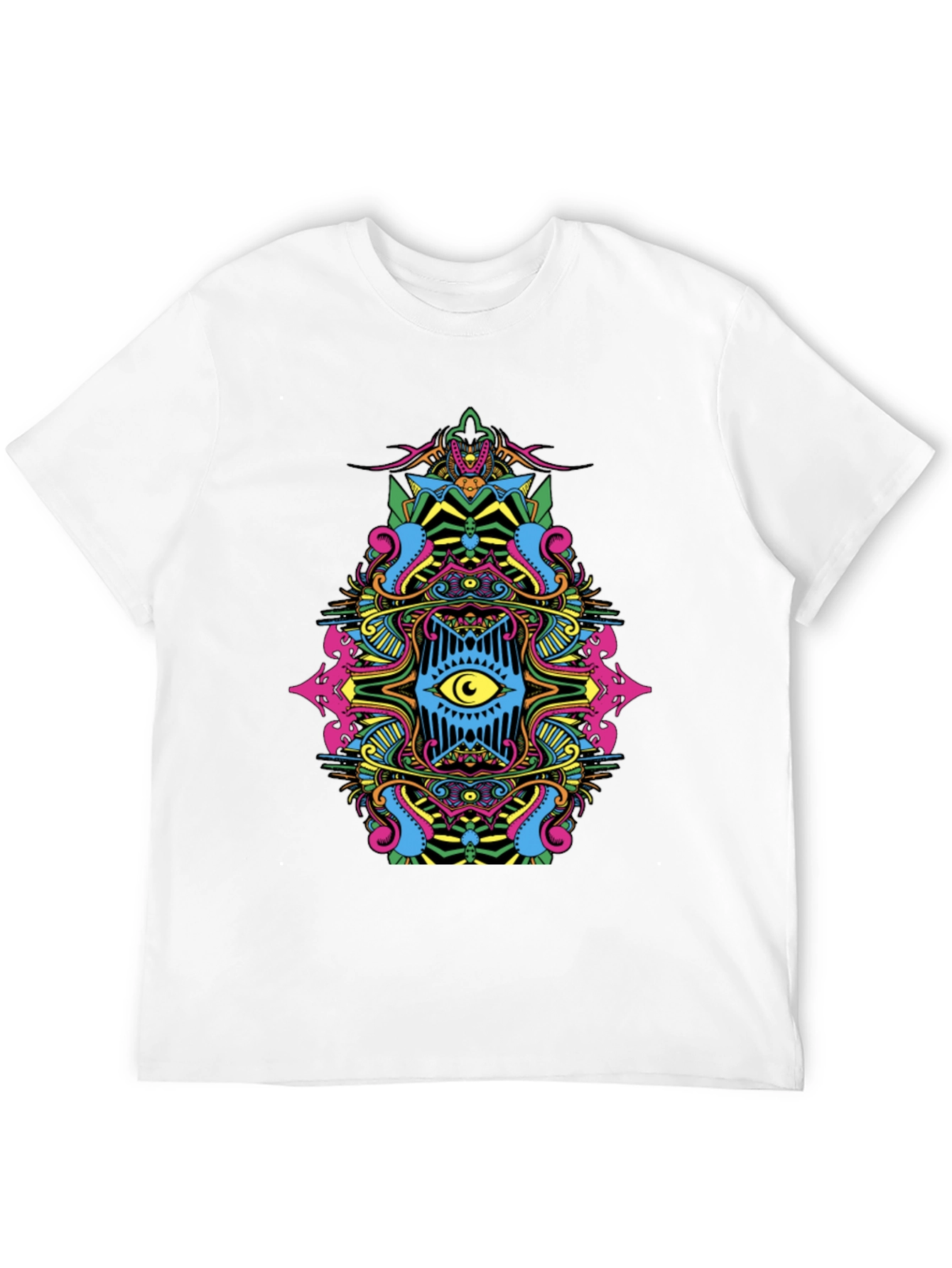 Psychedelic Eye Graphic Tee - Black