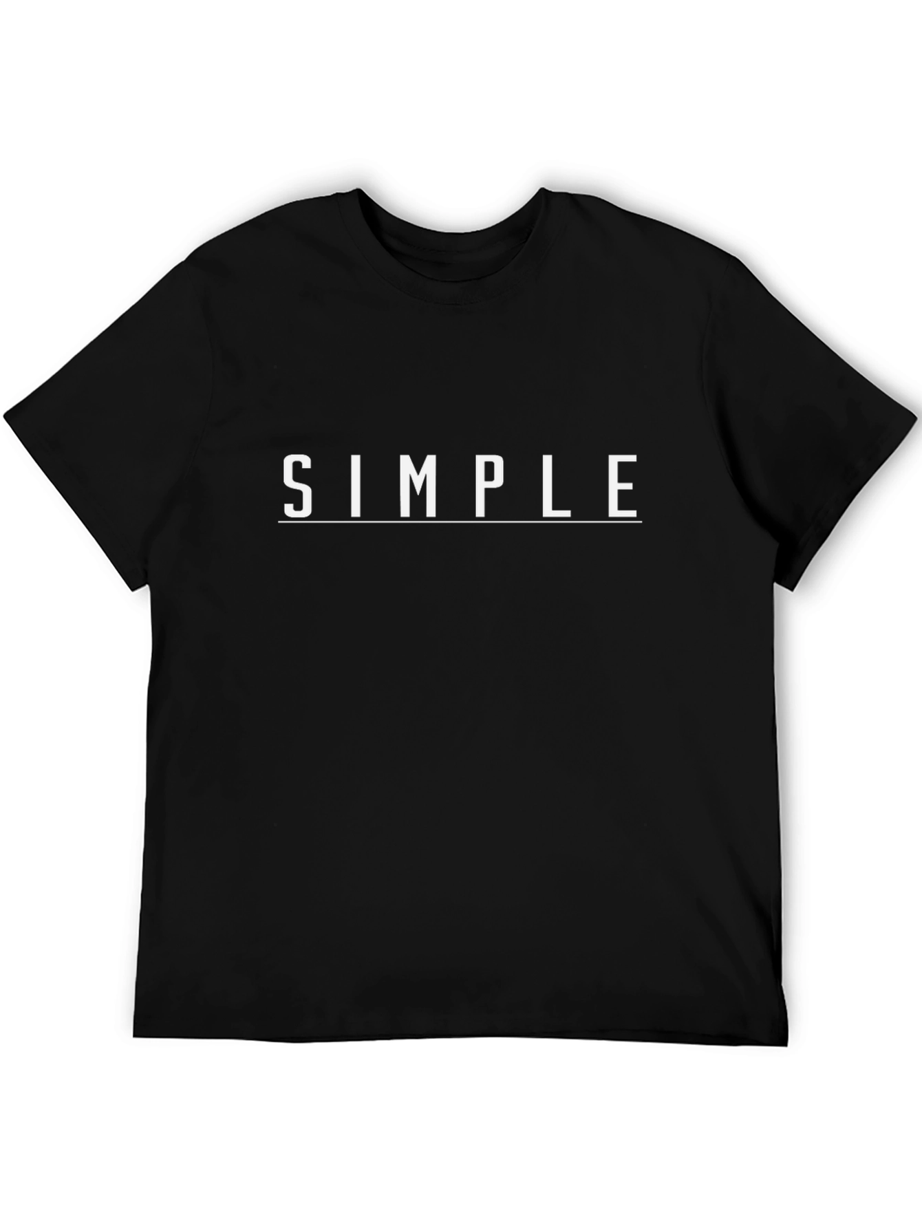 Simple Statement Black Tee