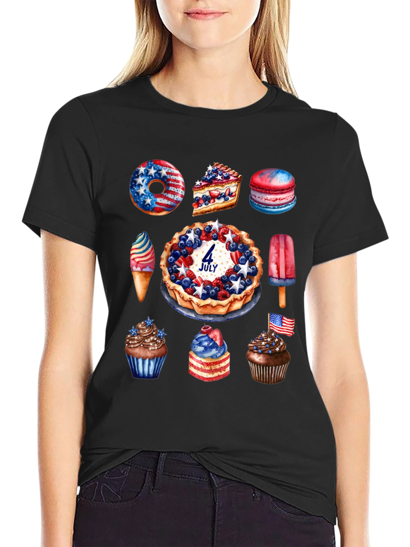 Patriotic Sweets T-Shirt 4th of July Design