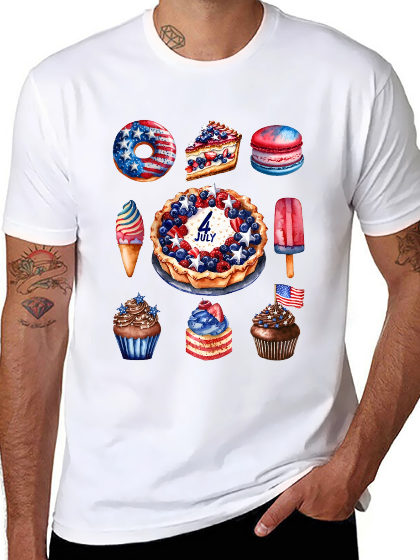 Patriotic Sweets T-Shirt 4th of July Design