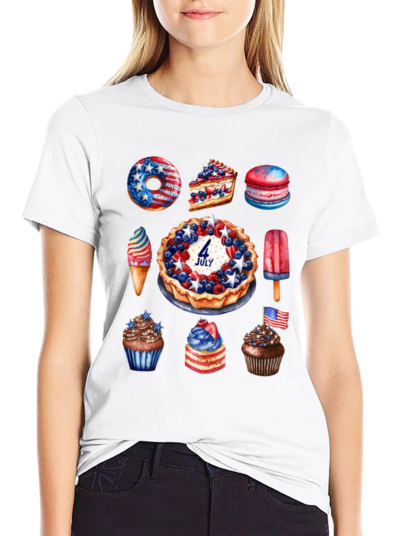Patriotic Sweets T-Shirt 4th of July Design