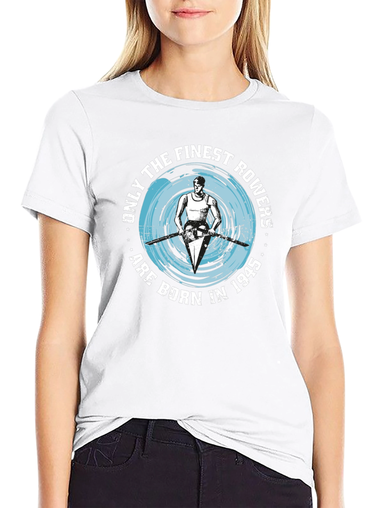 Finest Rowers Born in 1945 Black T-Shirt