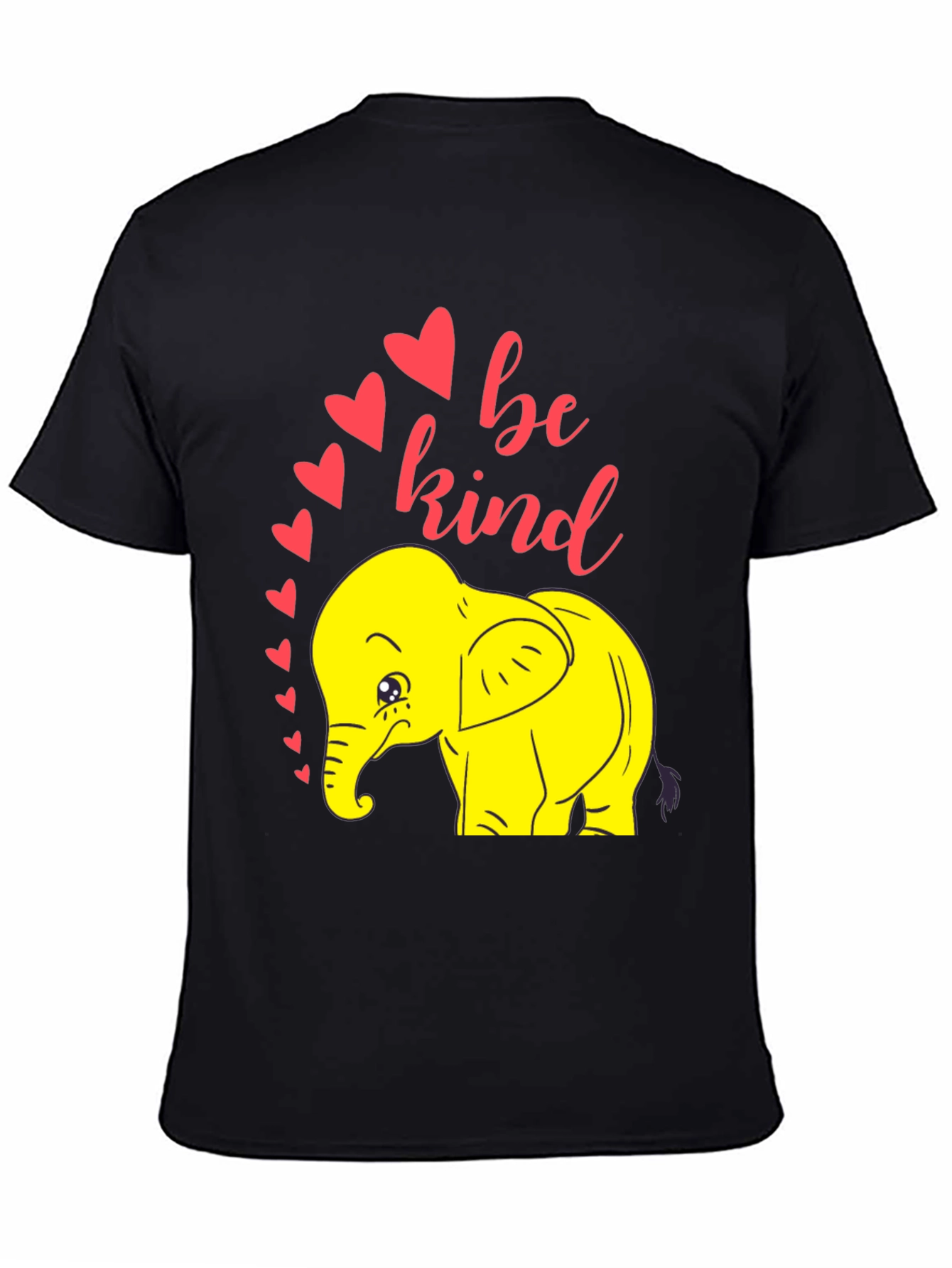Be Kind Elephant T-Shirt - Black