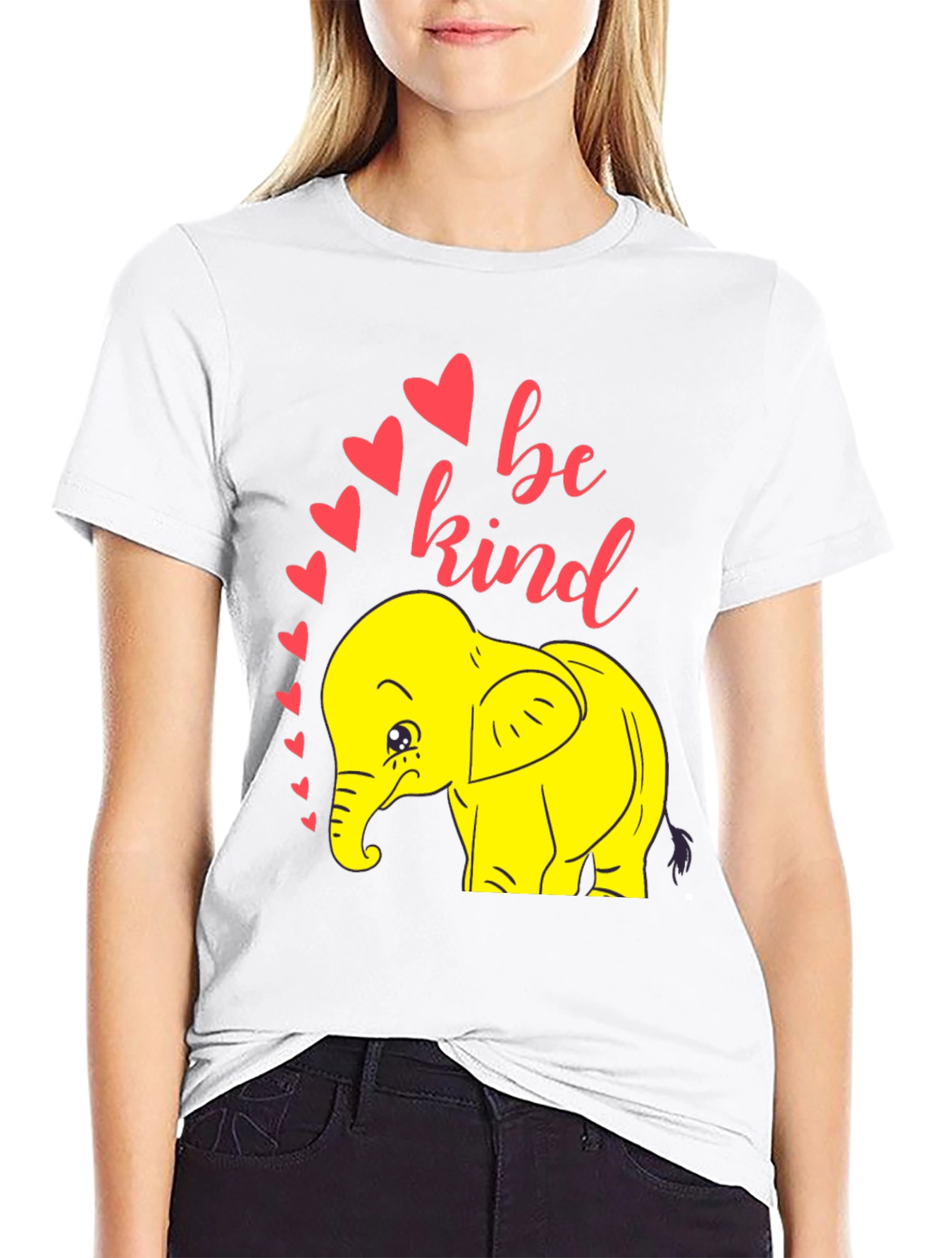 Be Kind Elephant T-Shirt - Black