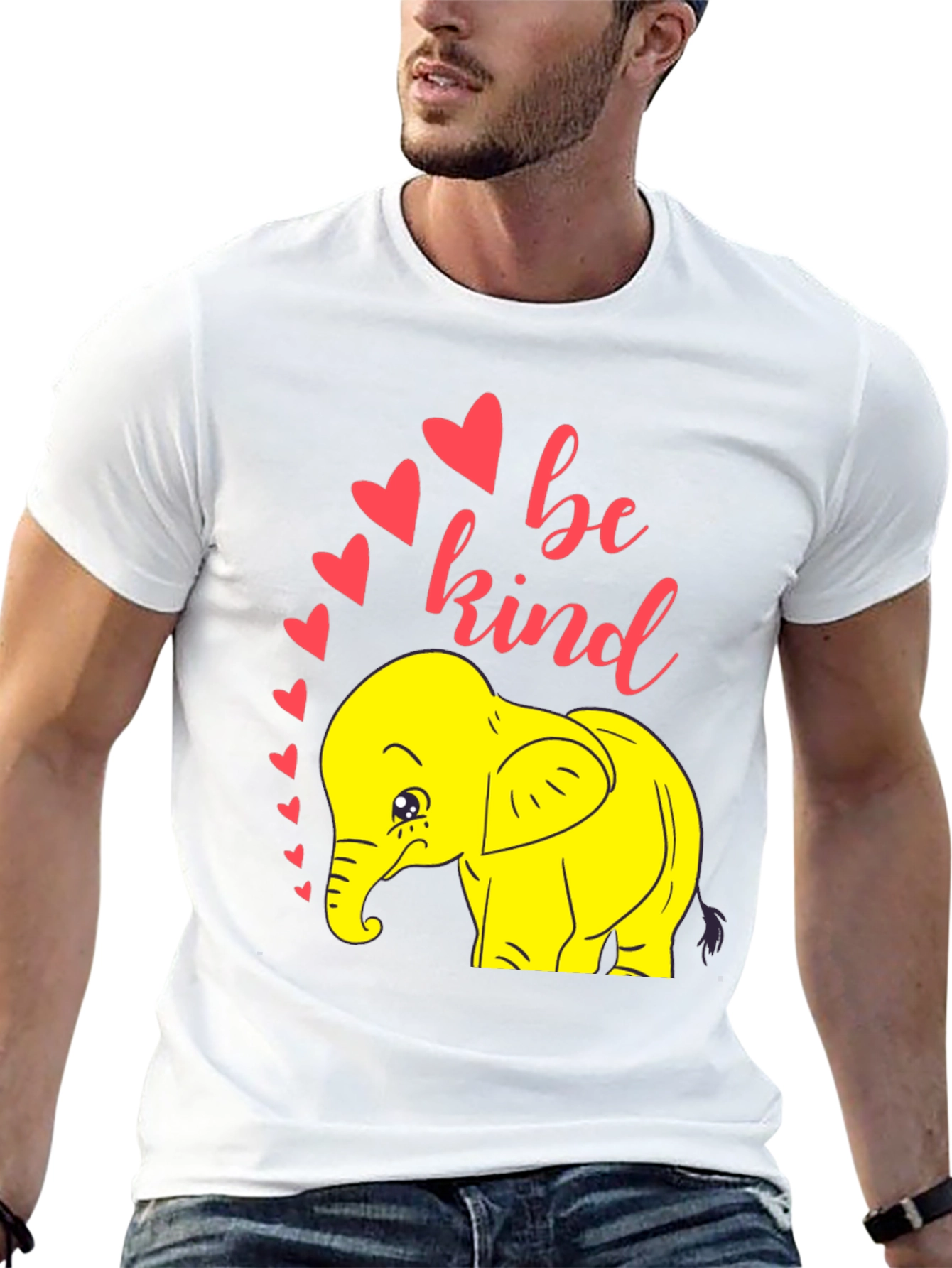 Be Kind Elephant T-Shirt - Black