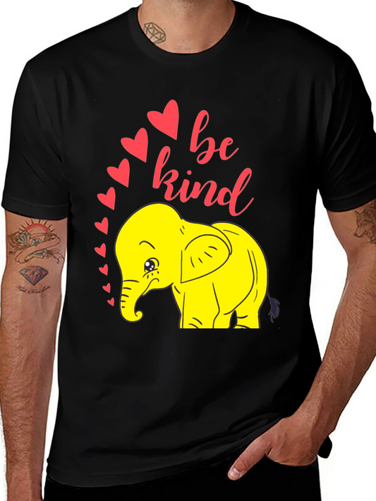Be Kind Elephant T-Shirt - Black