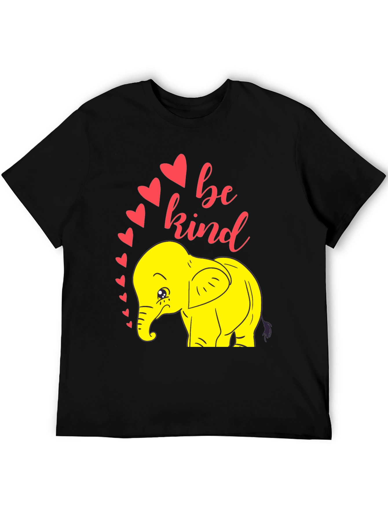 Be Kind Elephant T-Shirt - Black