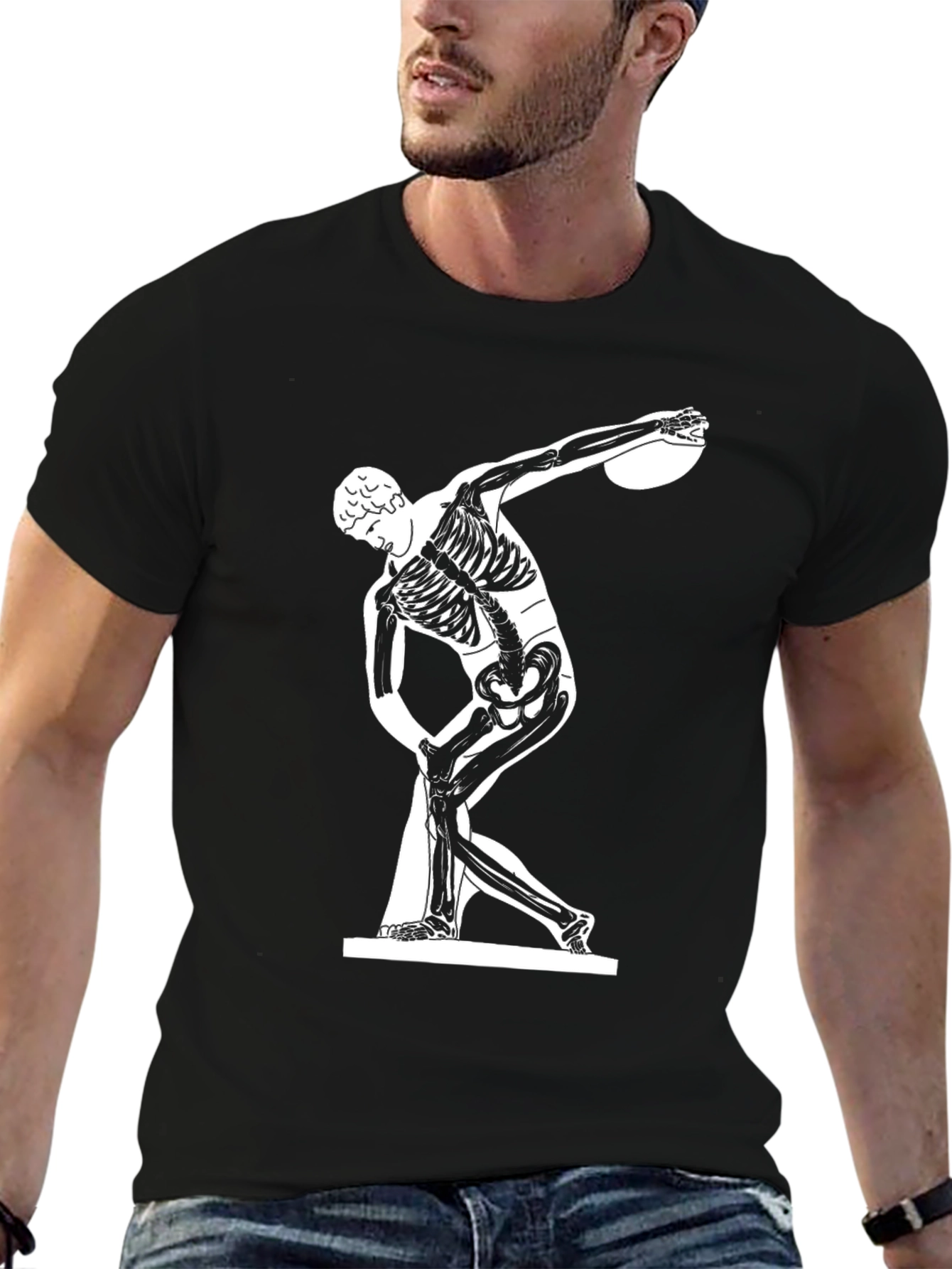 Anatomical Discobolus T-Shirt - Black