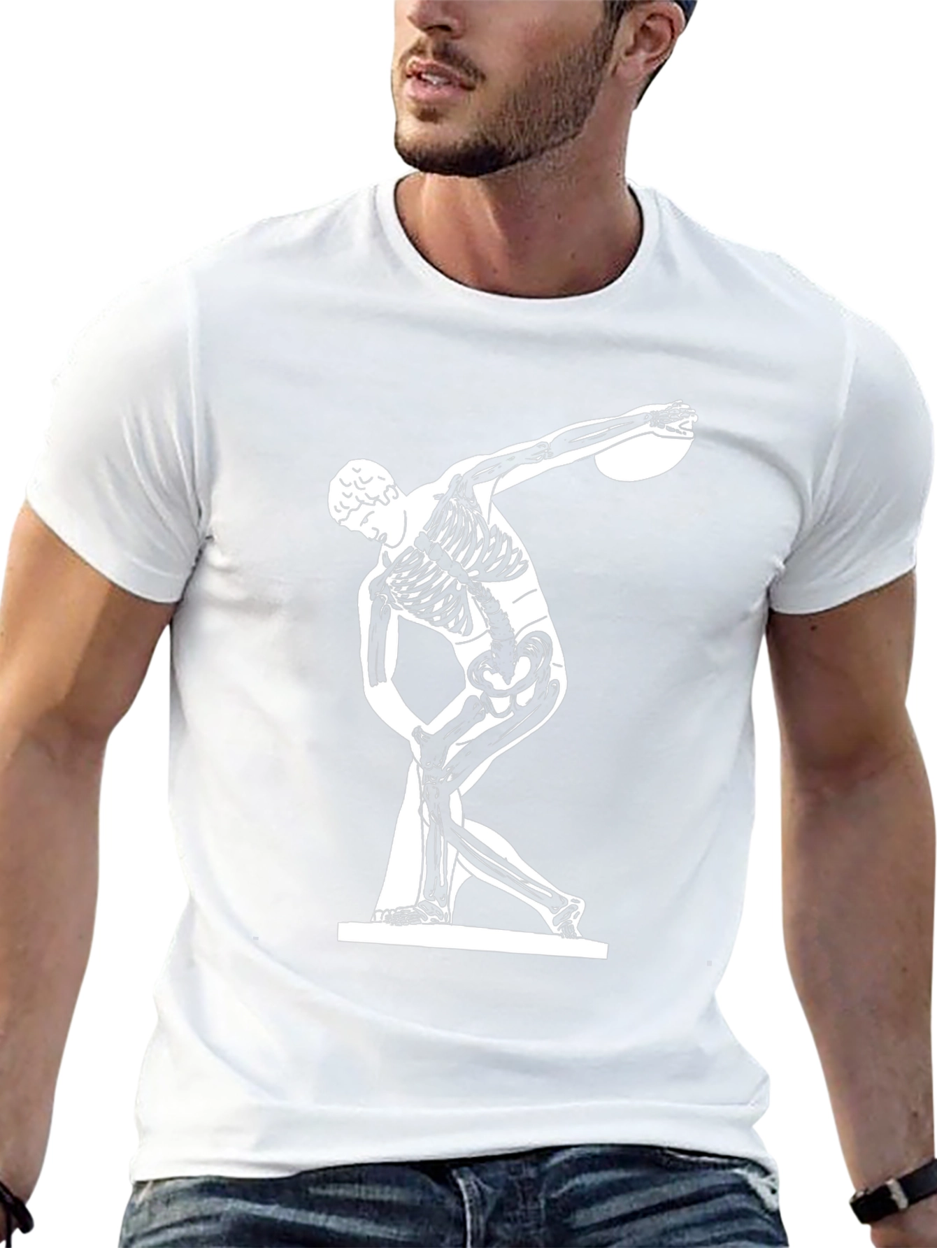 Anatomical Discobolus T-Shirt - Black