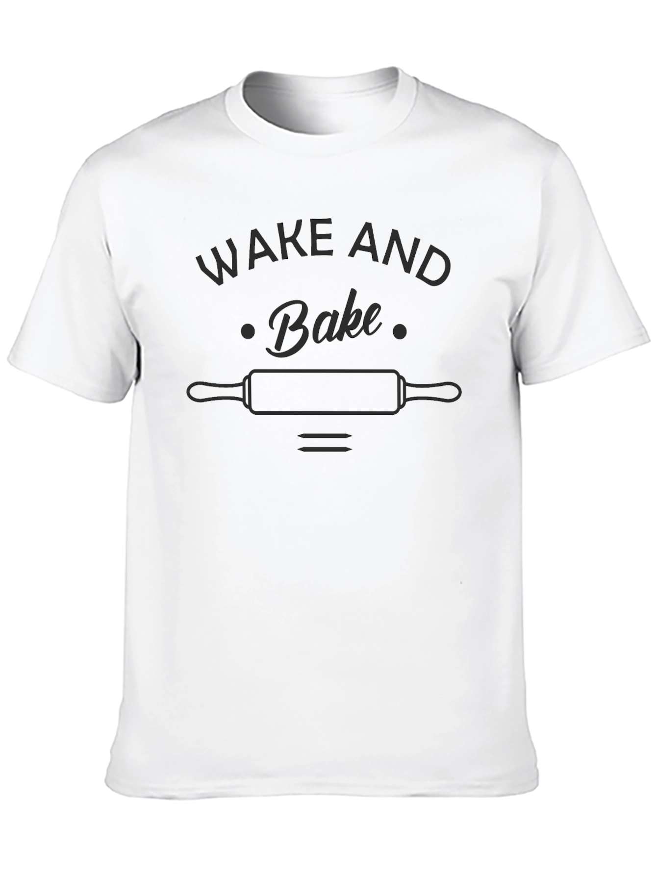 Wake and Bake T-Shirt - Rolling Pin Design