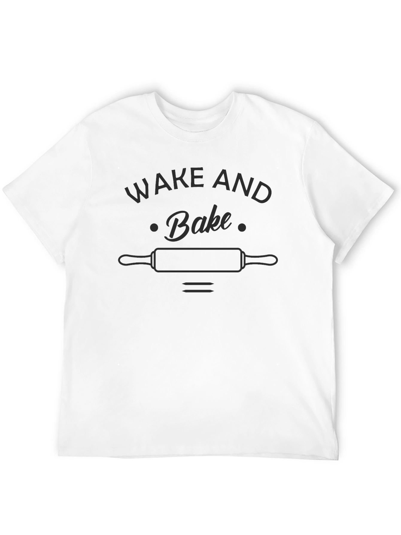 Wake and Bake T-Shirt - Rolling Pin Design