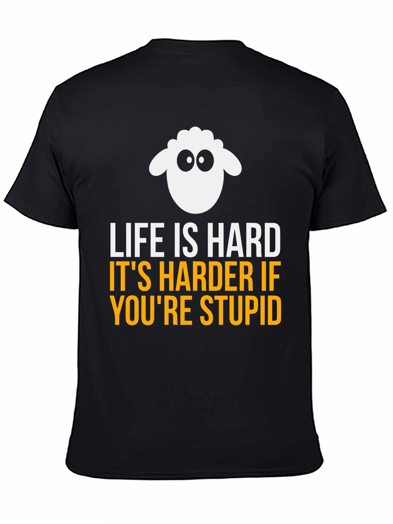Funny Sheep Graphic T-Shirt - Life Is Hard