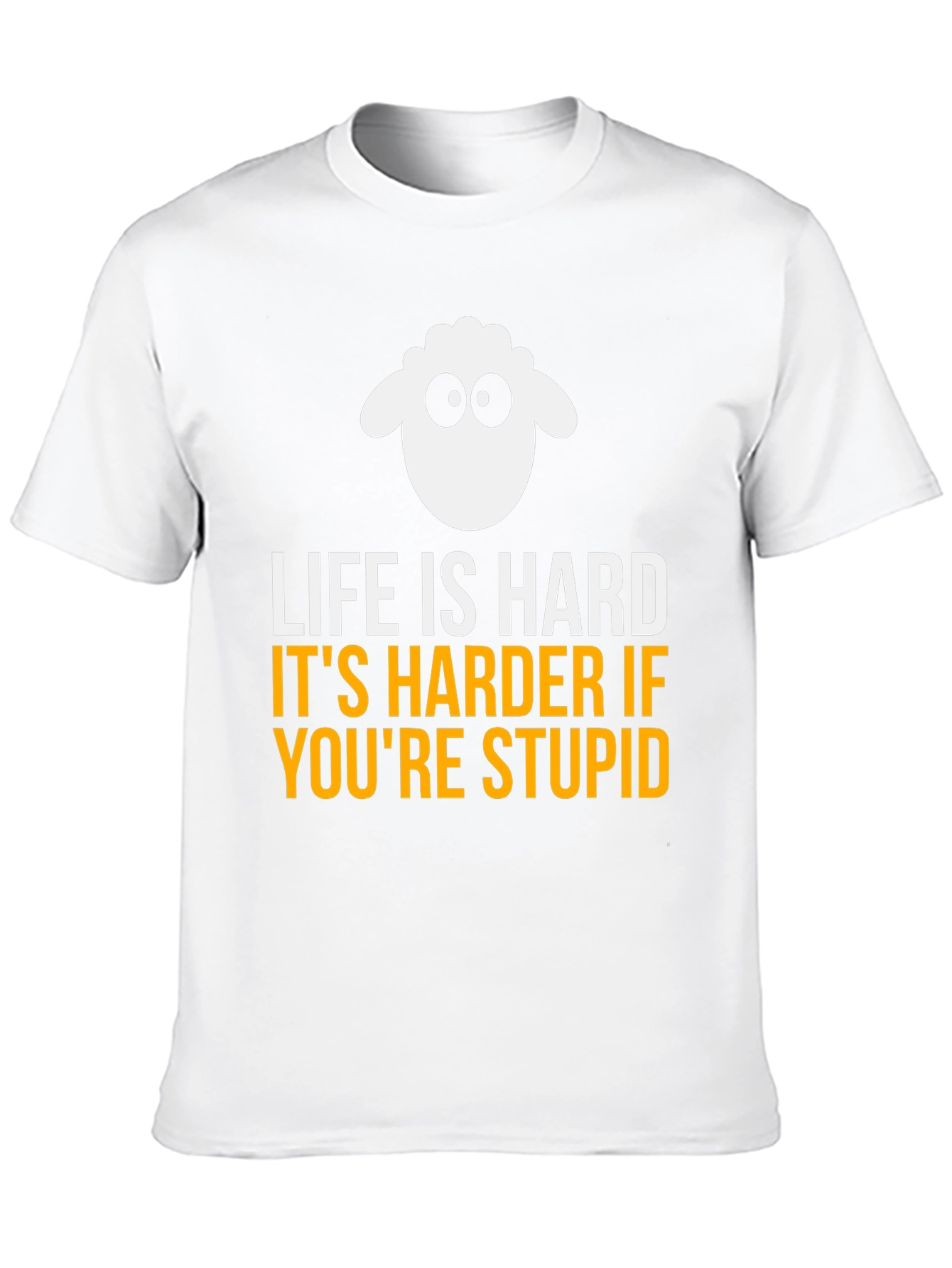 Funny Sheep Graphic T-Shirt - Life Is Hard