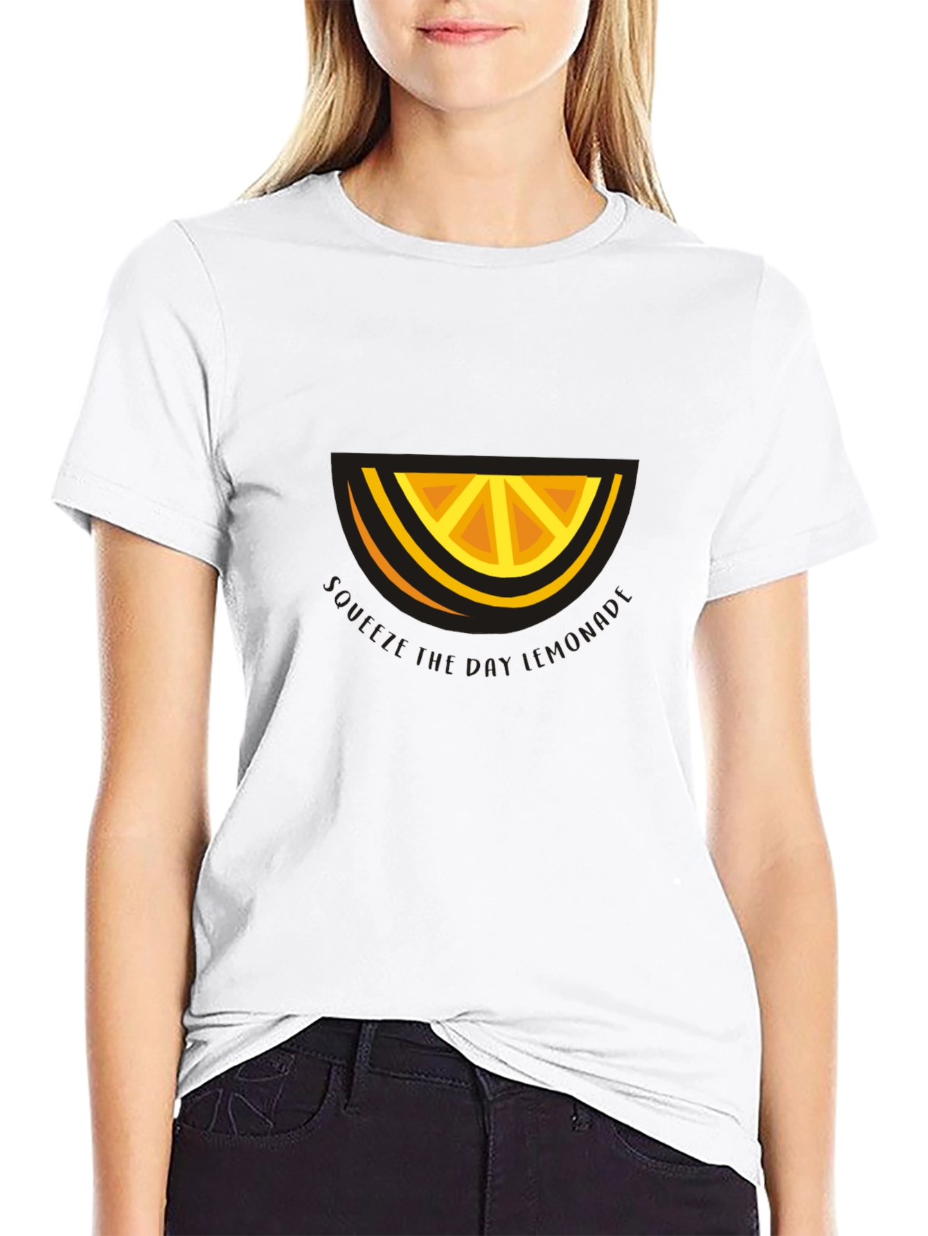 Citrus Slice Graphic Tee - Refreshing Style