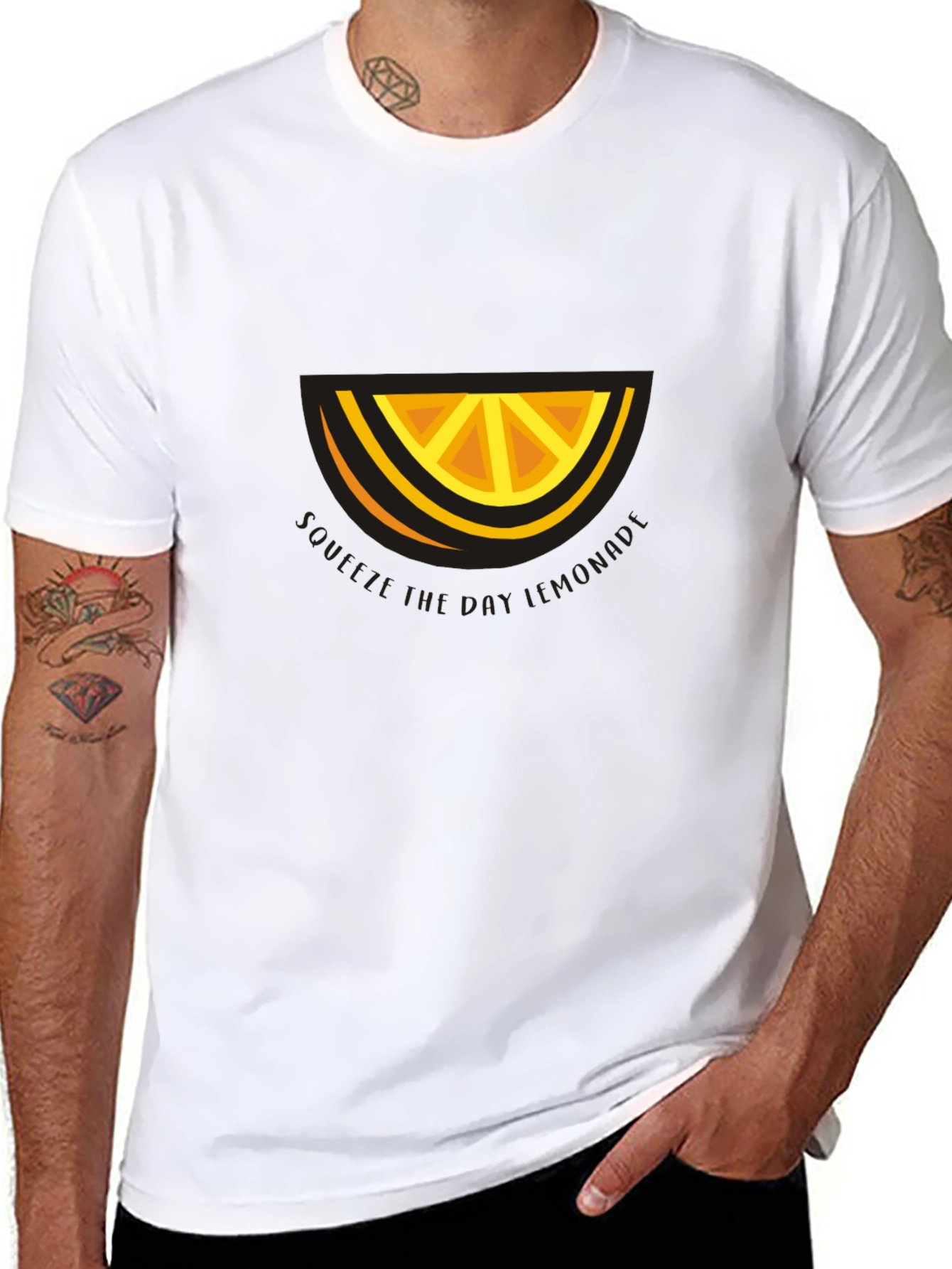 Citrus Slice Graphic Tee - Refreshing Style