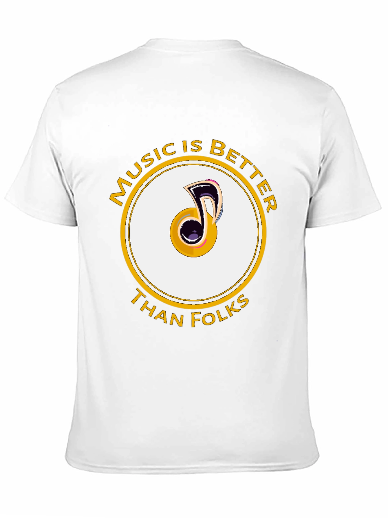 Music is Better Than Folks Graphic Tee