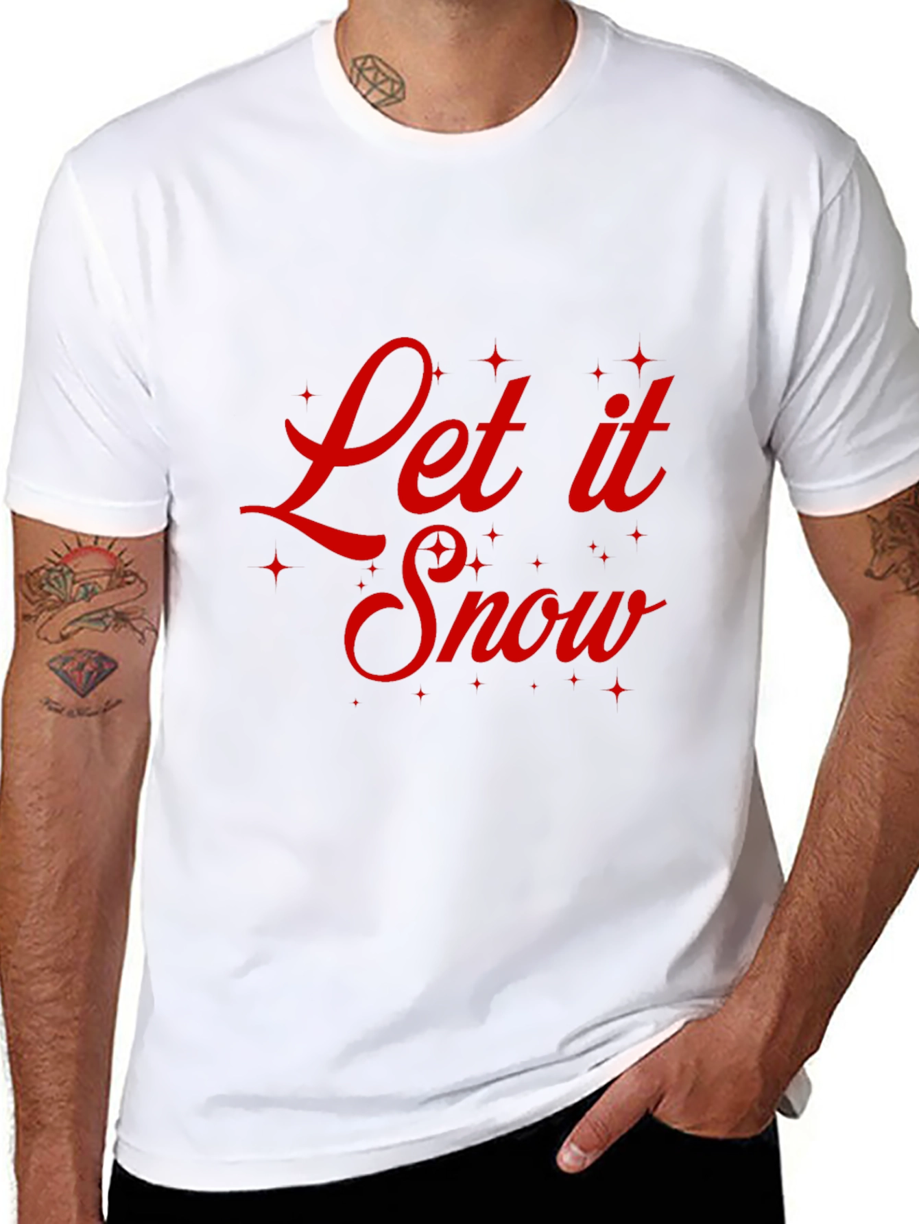 Let It Snow Graphic Tee - Holiday Cheer