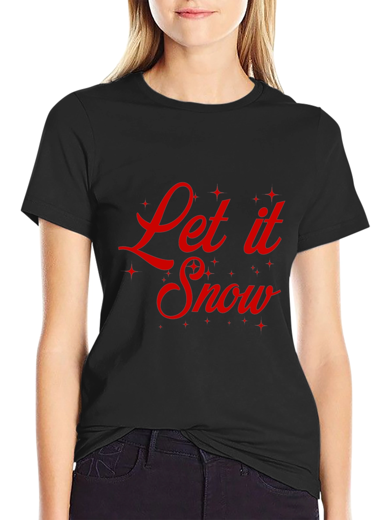Let It Snow Graphic Tee - Holiday Cheer