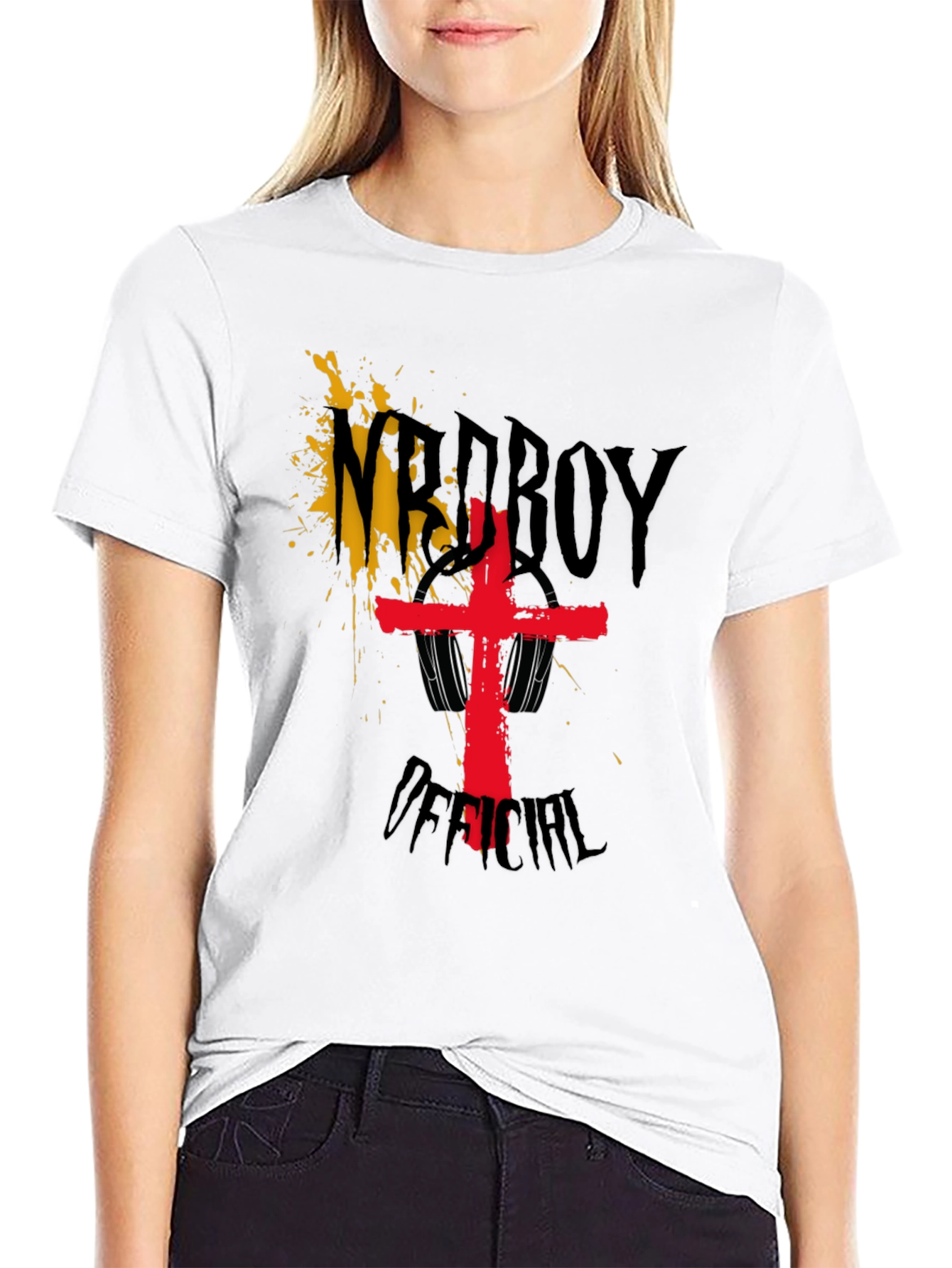 NrdBoy Official Black Graphic T-Shirt