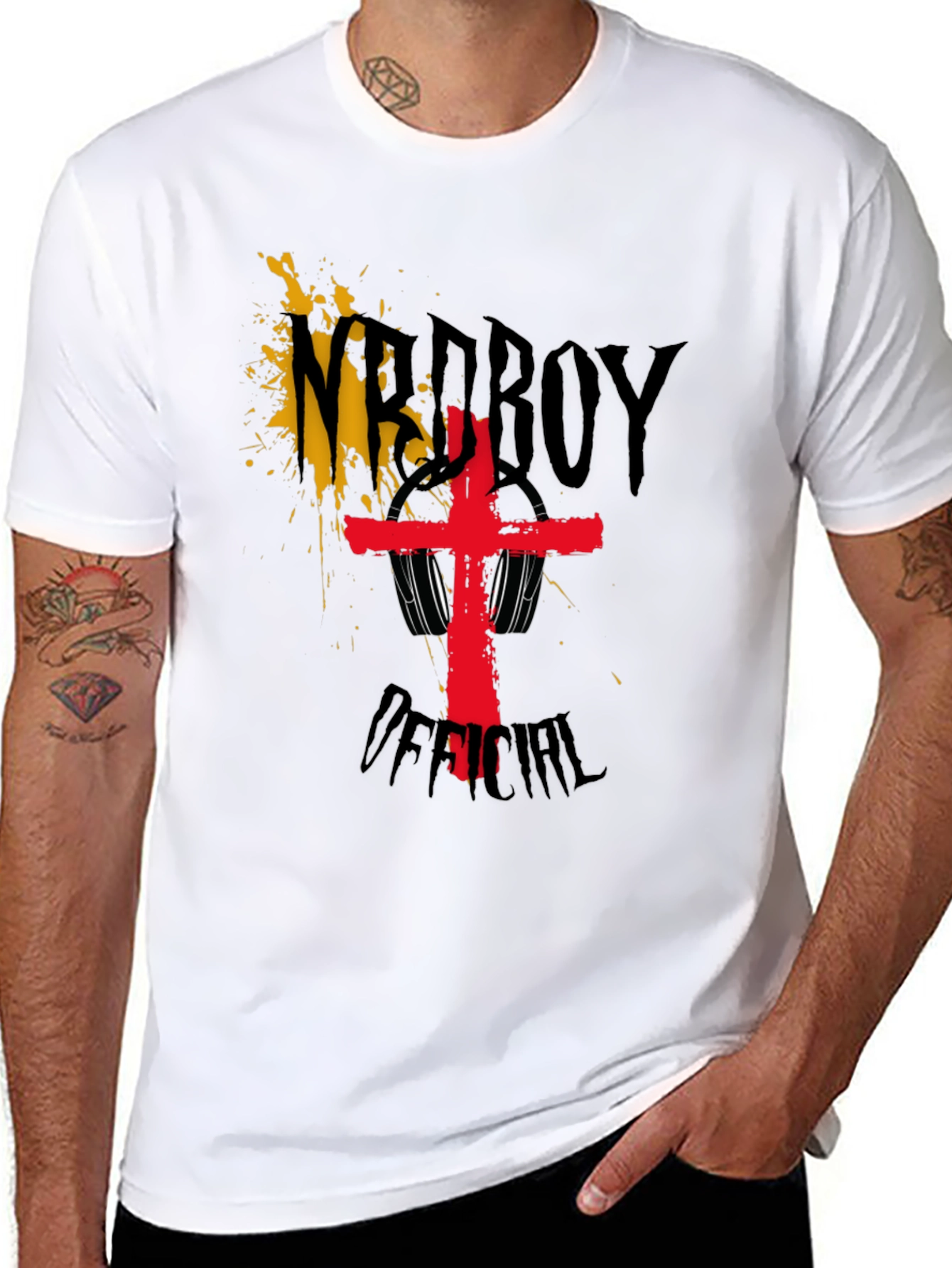 NrdBoy Official Black Graphic T-Shirt