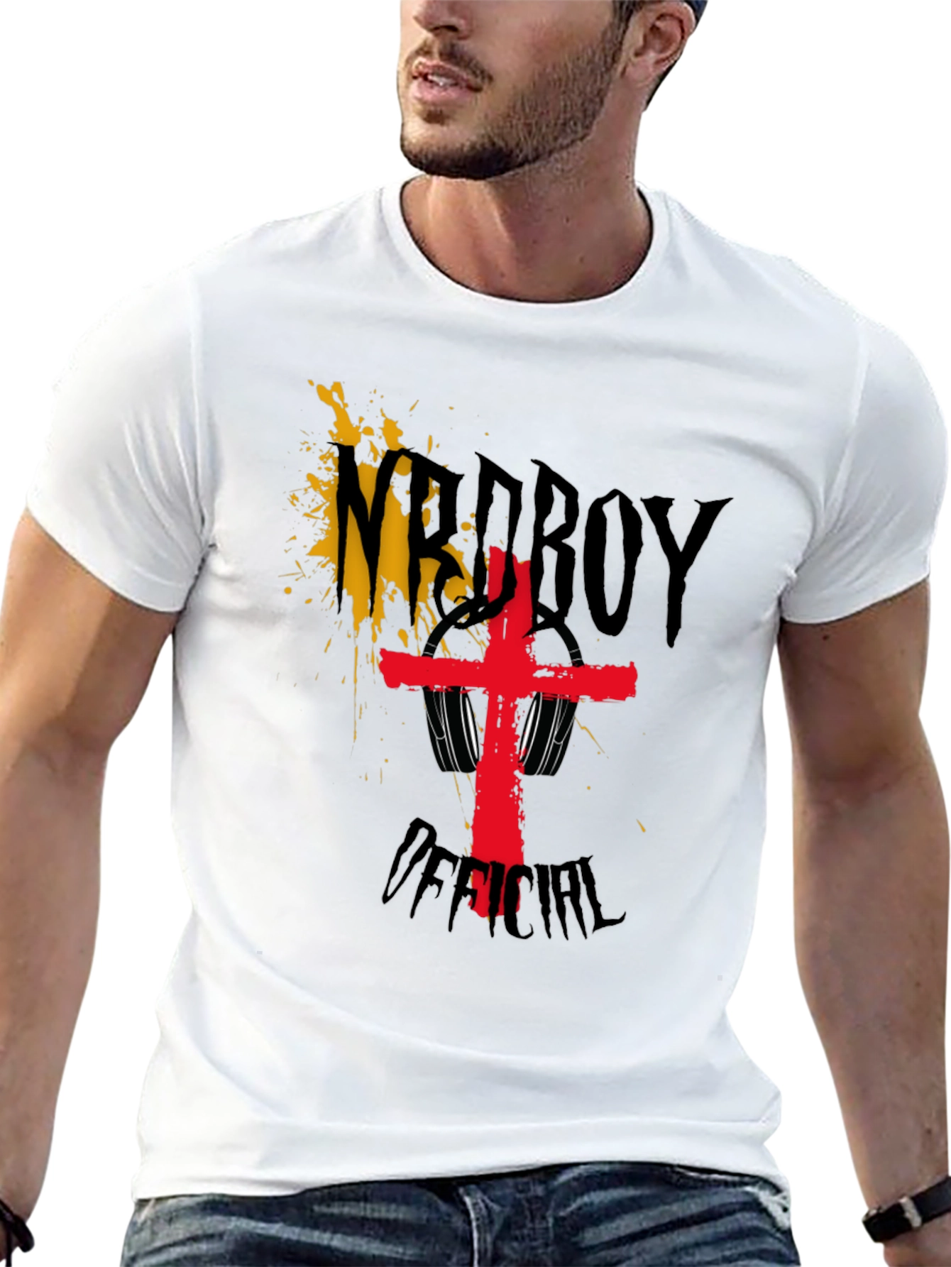 NrdBoy Official Black Graphic T-Shirt