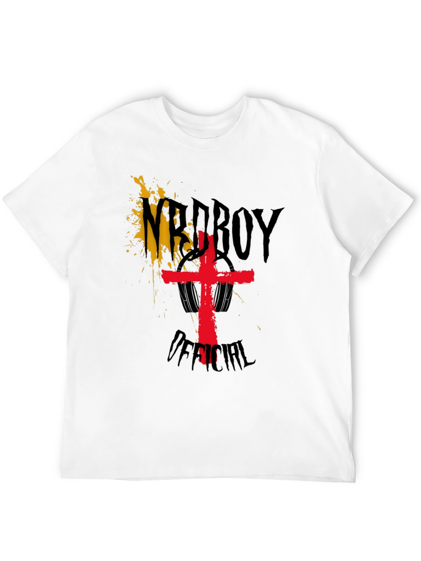 NrdBoy Official Black Graphic T-Shirt