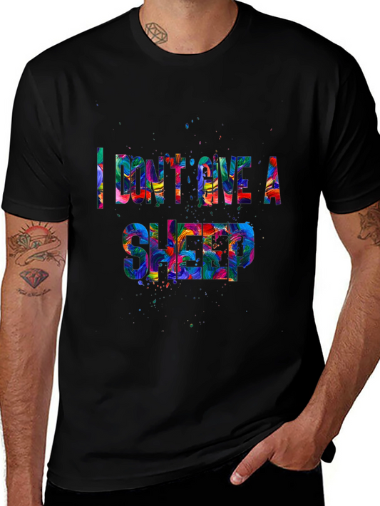 I Dont Give a Sheep T-Shirt - Colorful Graphic Tee
