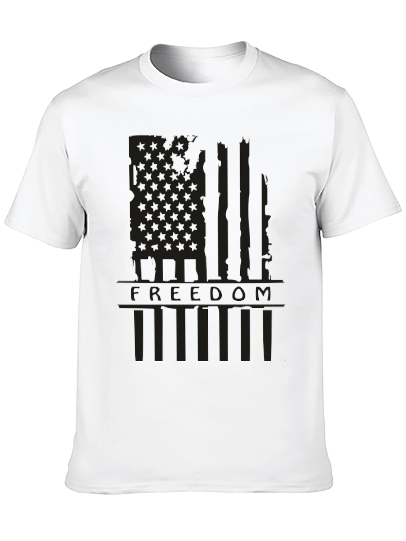 Freedom Flag Graphic Print T-Shirt