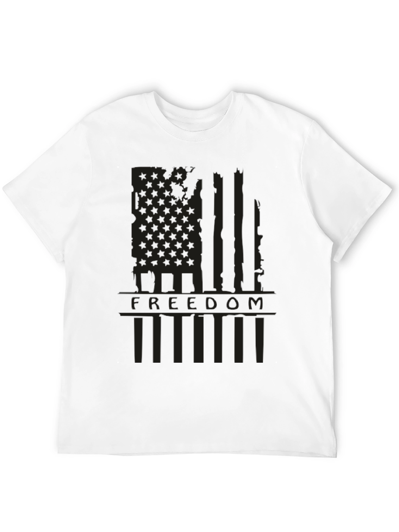 Freedom Flag Graphic Print T-Shirt