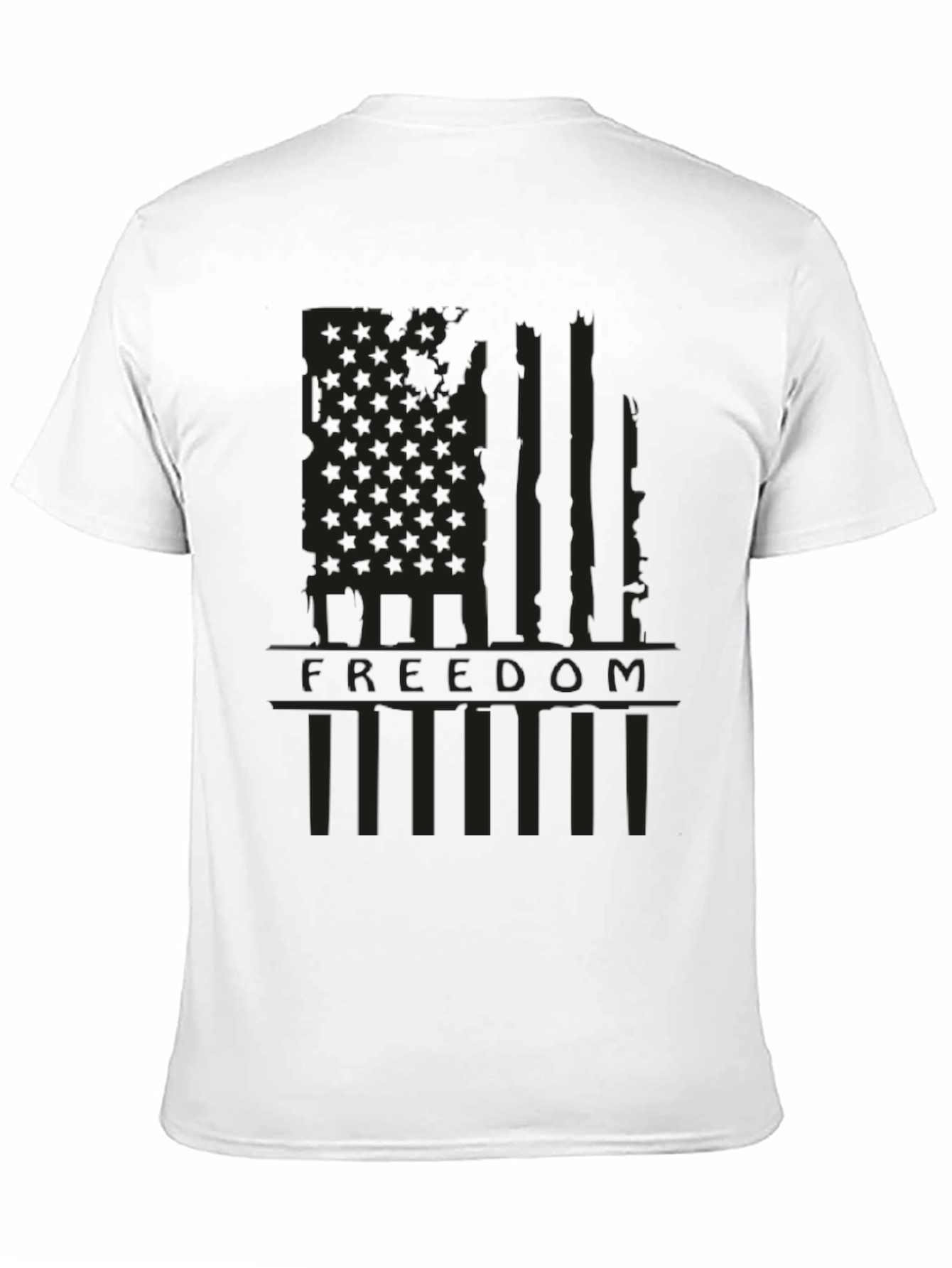 Freedom Flag Graphic Print T-Shirt