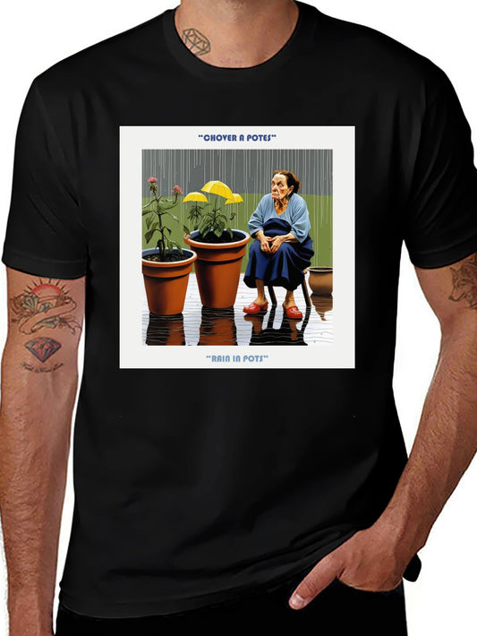 Rain in Pots Graphic Tee